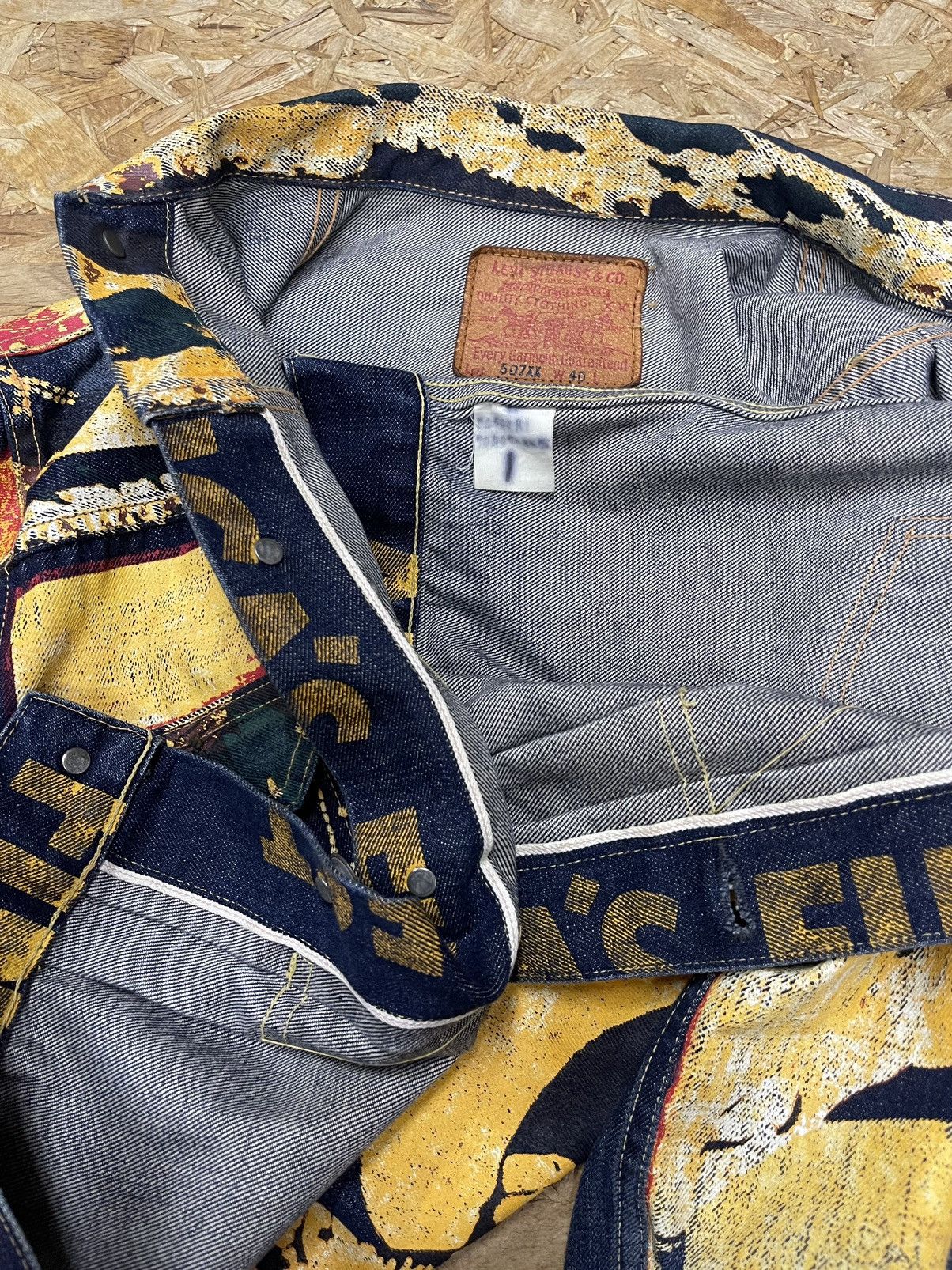 Levi's Vintage Clothing × Vintage RARE VINTAGE LEVIS 507XX BIG E JACKET Size US L / EU 52-54 / 3 - 8 Thumbnail