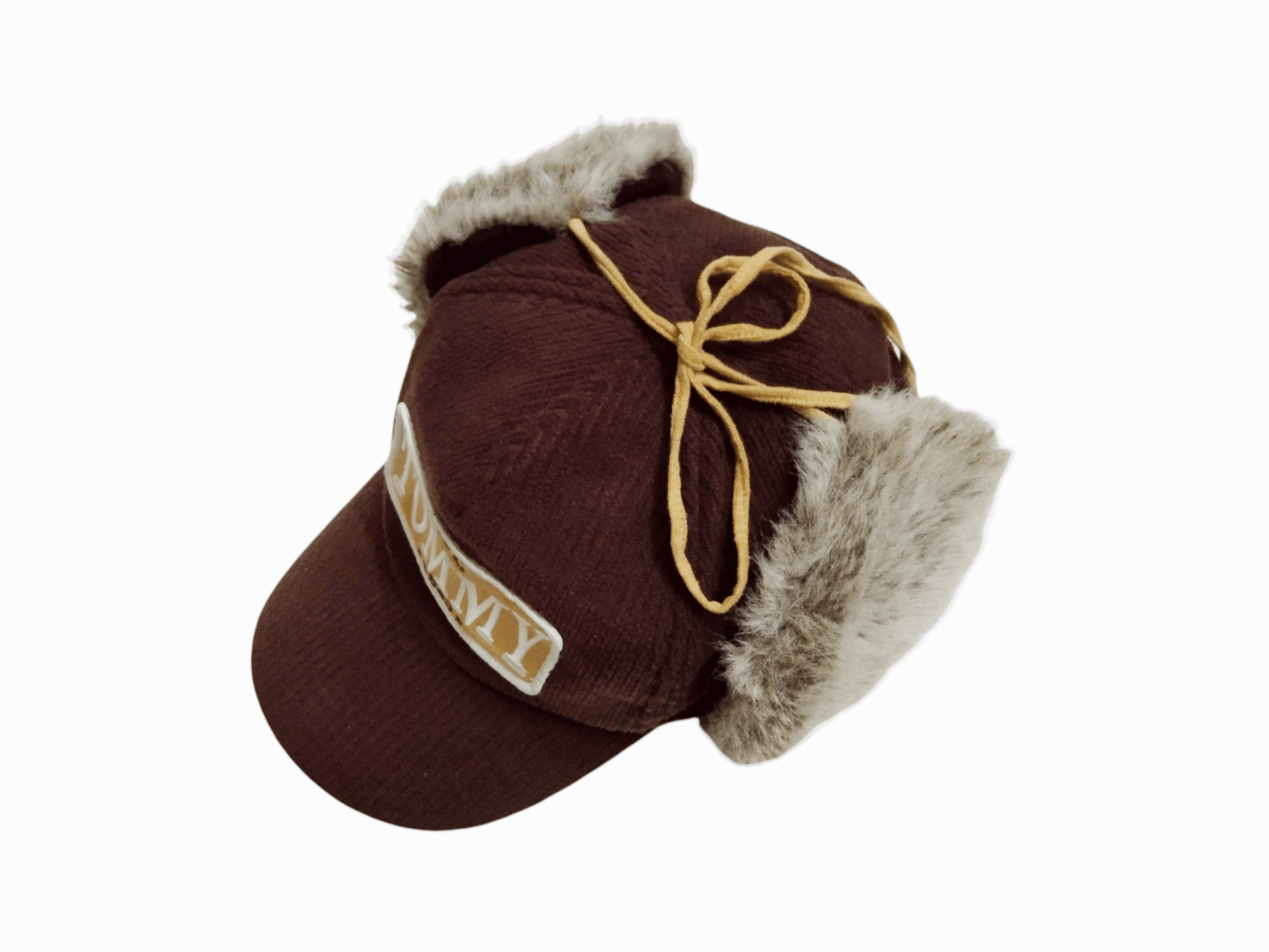 Tommy Hilfiger × Vintage TOMMY GIRL CORDUROY EARFLAP CAP Size ONE SIZE - 16 Thumbnail
