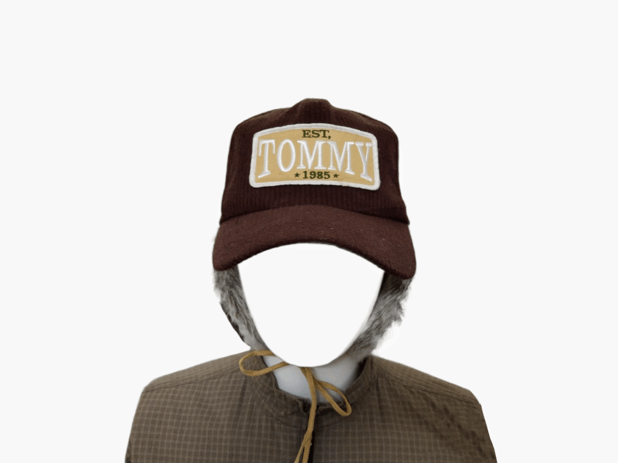 Tommy Hilfiger × Vintage TOMMY GIRL CORDUROY EARFLAP CAP Size ONE SIZE - 6 Thumbnail