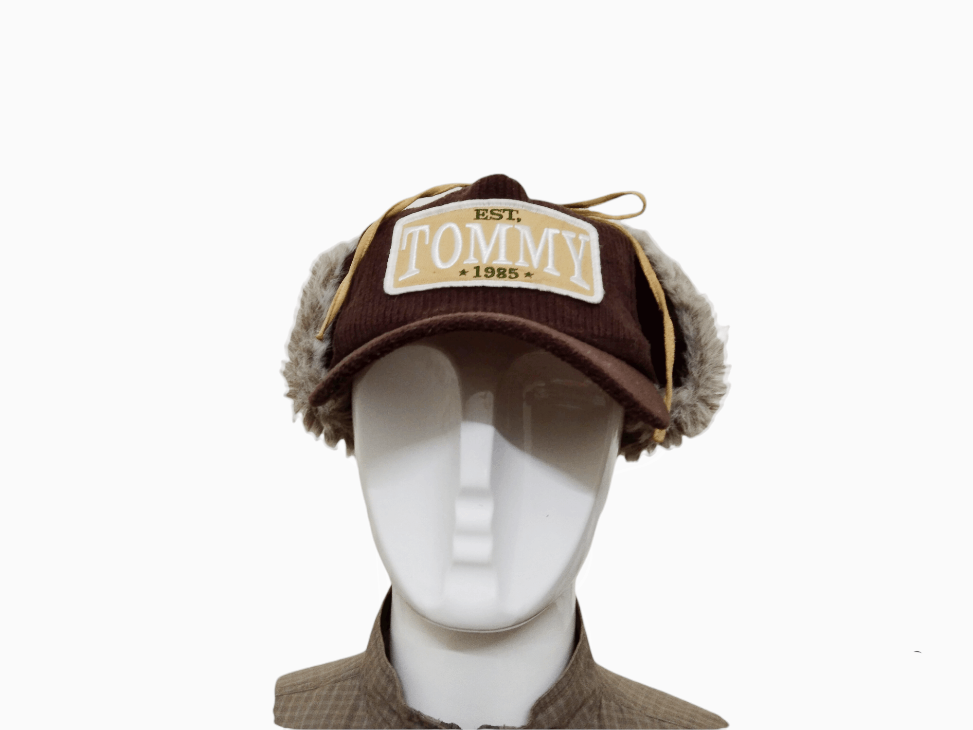 Tommy Hilfiger × Vintage TOMMY GIRL CORDUROY EARFLAP CAP Size ONE SIZE - 5 Thumbnail