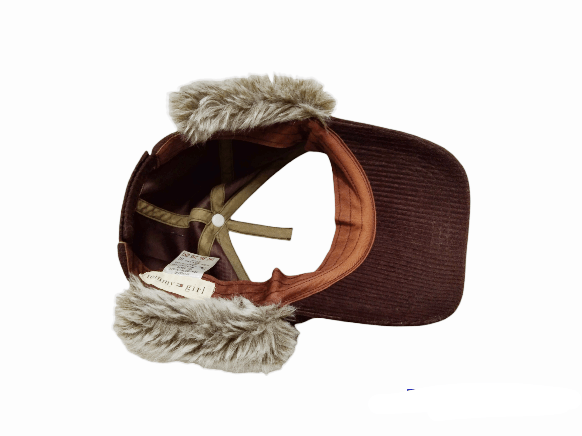 Tommy Hilfiger × Vintage TOMMY GIRL CORDUROY EARFLAP CAP Size ONE SIZE - 18 Thumbnail