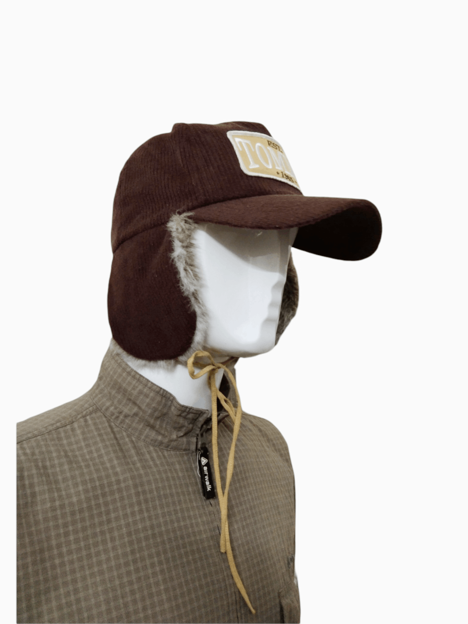 Tommy Hilfiger × Vintage TOMMY GIRL CORDUROY EARFLAP CAP Size ONE SIZE - 7 Thumbnail