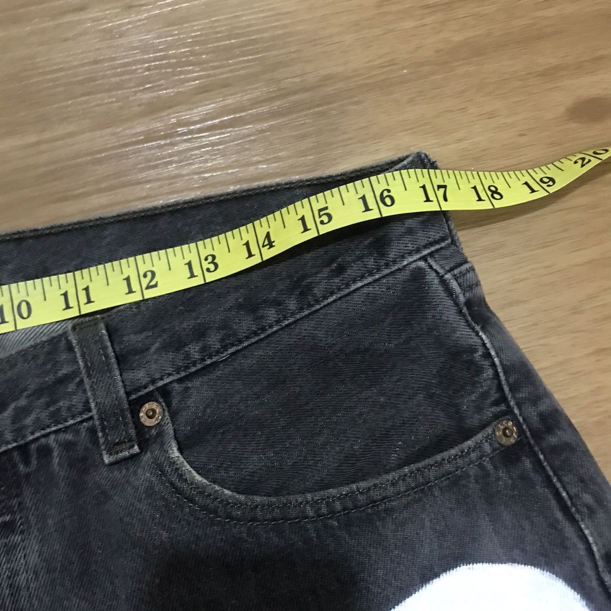 Levi's × Vintage Vintage 90’s Levis 501 Skeleton Paint Denim Jeans Size US 34 / EU 50 - 12 Thumbnail