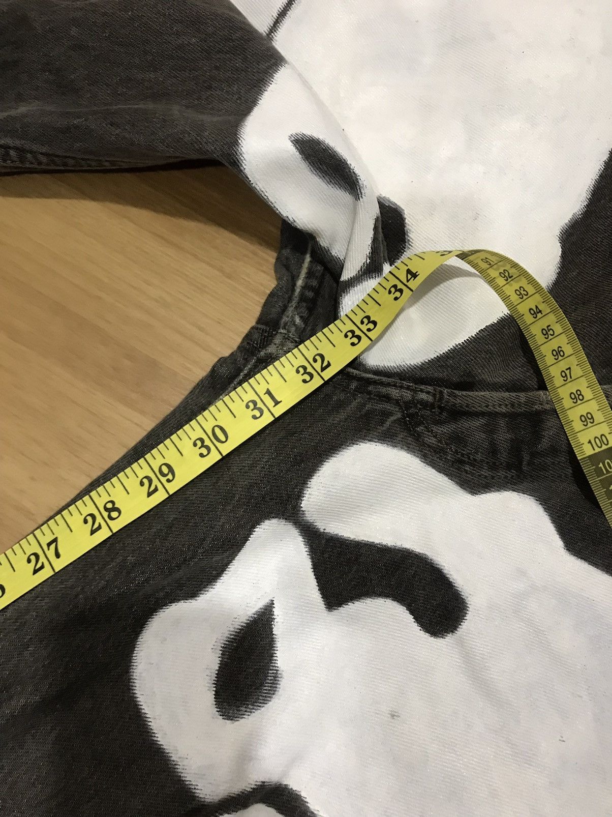Levi's × Vintage Vintage 90’s Levis 501 Skeleton Paint Denim Jeans Size US 34 / EU 50 - 17 Thumbnail