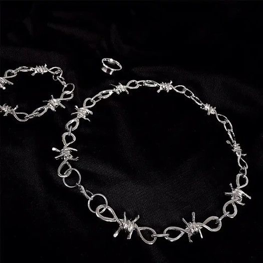 Jewelry Retro punk necklace💖 Size ONE SIZE - 3 Thumbnail