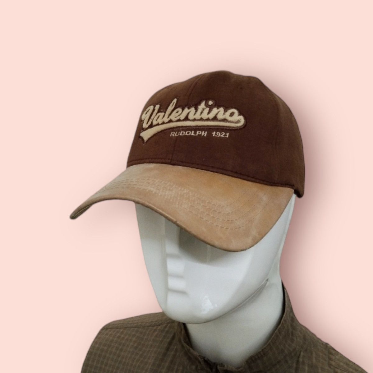 image of Vintage Rudolph Valentino Adjustable Strapback in Browns, Men's