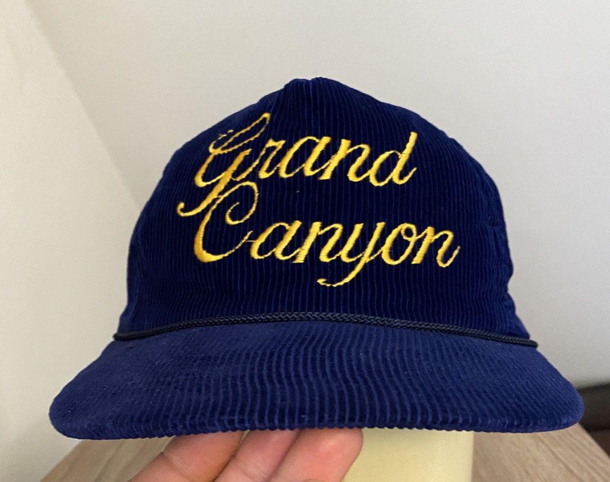 Vintage Vintage 80’s Grand Canyon Corduroy Snap Back Hat Cap Size ONE SIZE - 5 Thumbnail