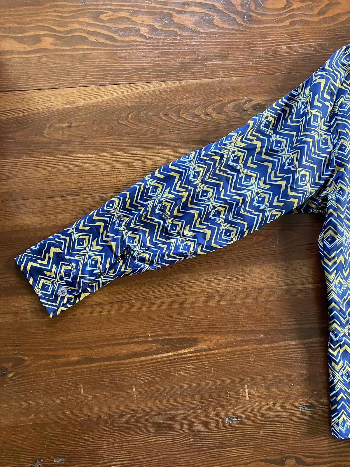 Retrofit Vintage 70’s Kmart Abstract Stripes Long Sleeve Button Up Size US L / EU 52-54 / 3 - 11 Thumbnail