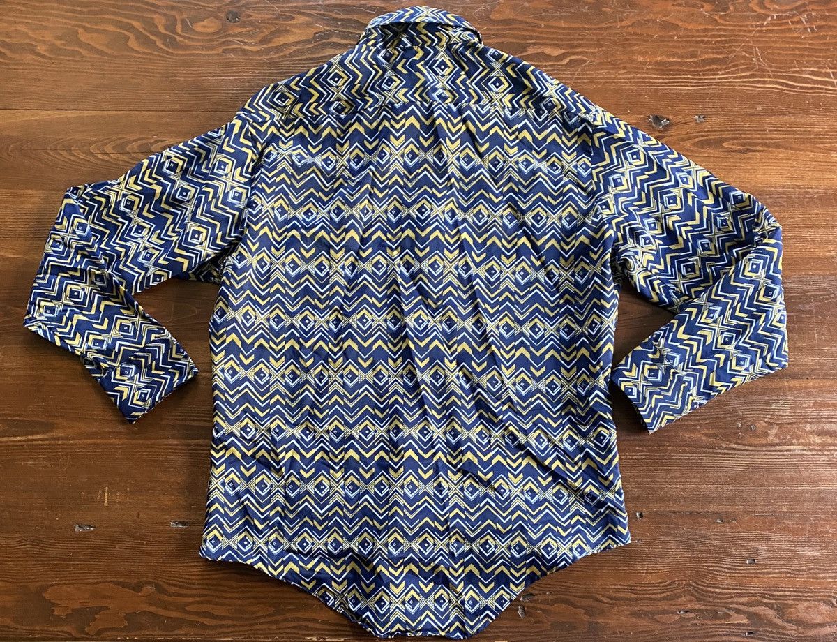 Retrofit Vintage 70’s Kmart Abstract Stripes Long Sleeve Button Up Size US L / EU 52-54 / 3 - 10 Thumbnail