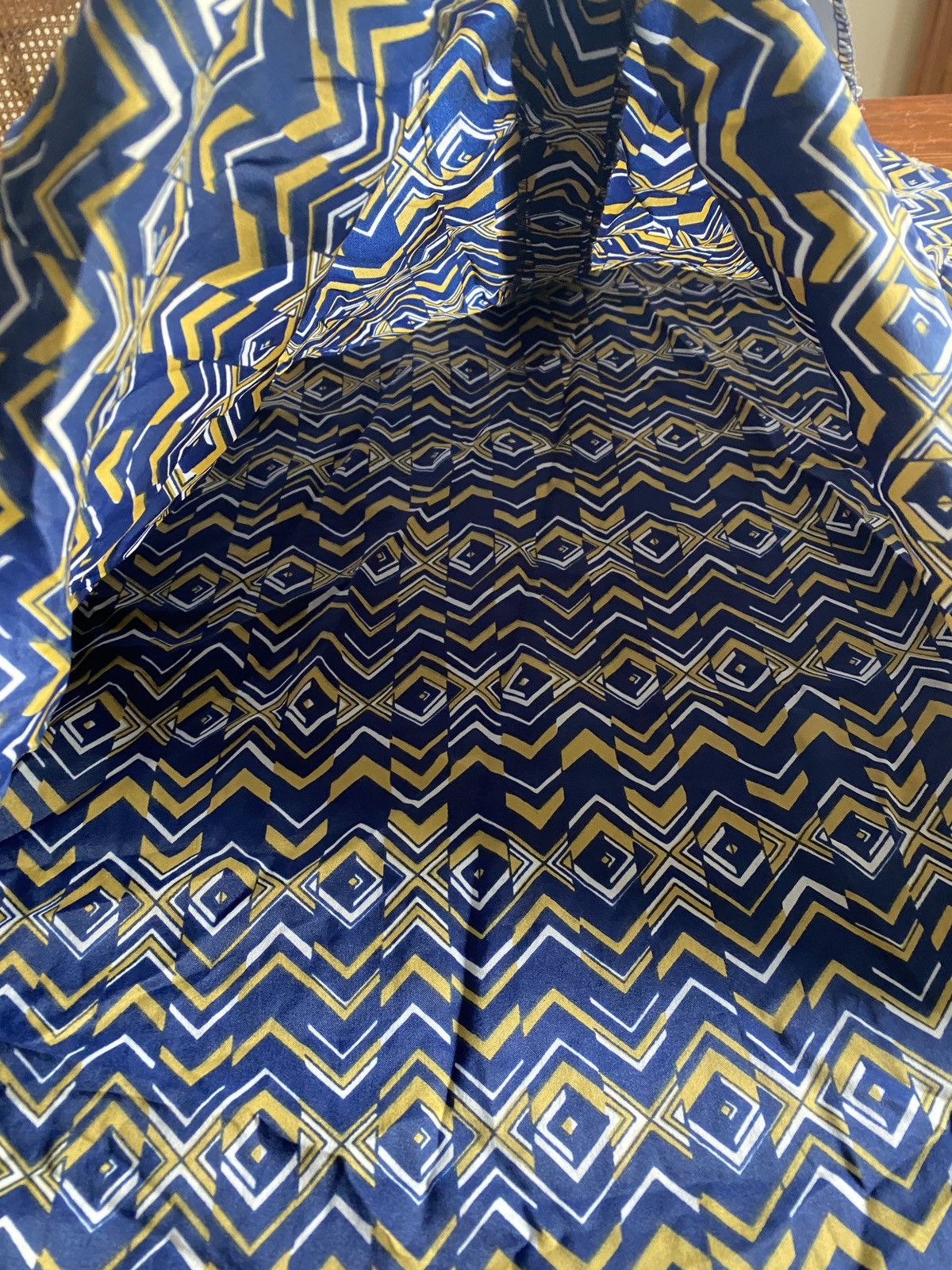 Retrofit Vintage 70’s Kmart Abstract Stripes Long Sleeve Button Up Size US L / EU 52-54 / 3 - 6 Thumbnail