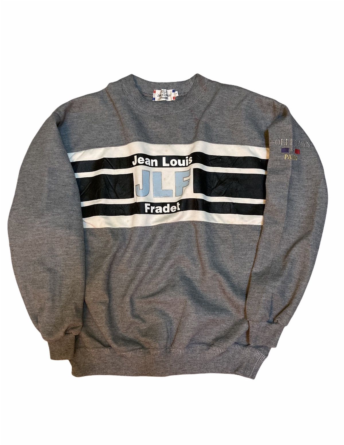 Designer JEAN LOUIS FRADET SPELLOUT SWEATSHIRT Size US L / EU 52-54 / 3 - 1 Thumbnail