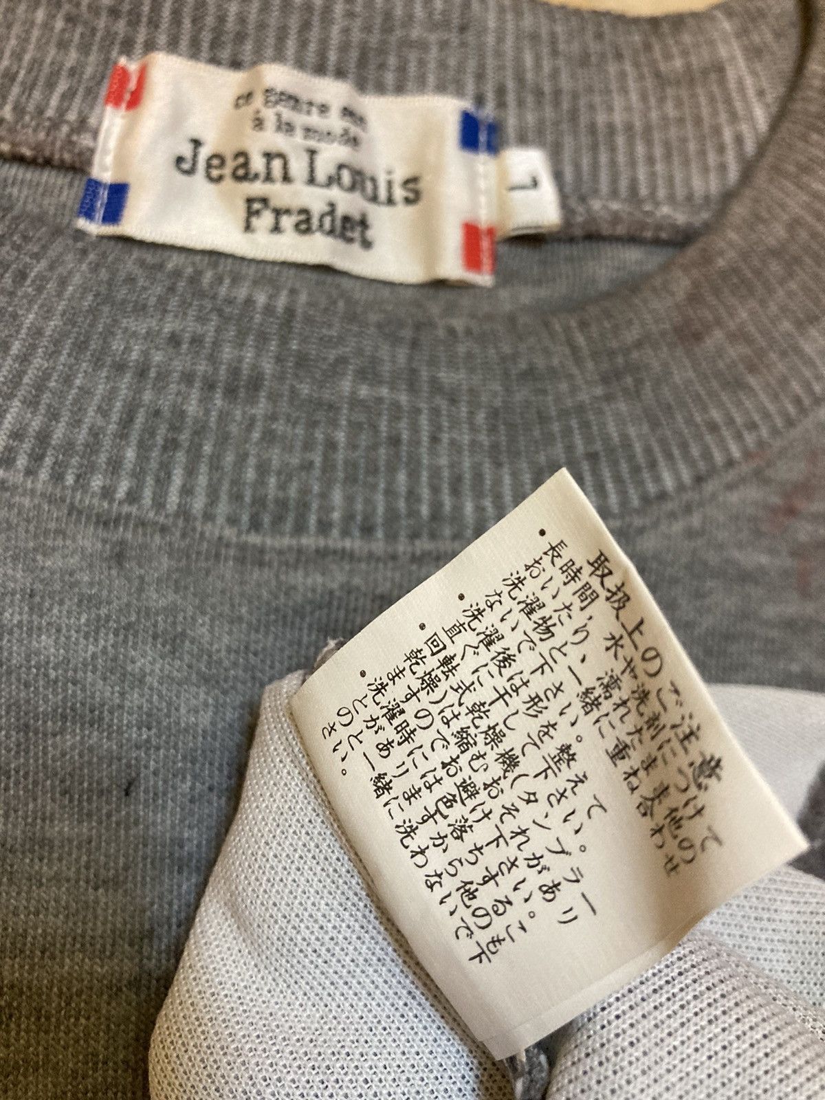 Designer JEAN LOUIS FRADET SPELLOUT SWEATSHIRT Size US L / EU 52-54 / 3 - 6 Thumbnail
