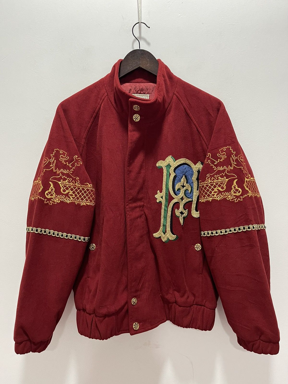Japanese Brand VINTAGE FARNESE BIG LOGO JAPAN DESIGN BOMBER JACKET Size US L / EU 52-54 / 3 - 8 Thumbnail