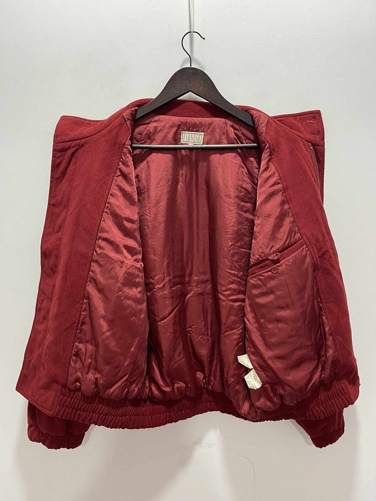 Japanese Brand VINTAGE FARNESE BIG LOGO JAPAN DESIGN BOMBER JACKET Size US L / EU 52-54 / 3 - 12 Thumbnail
