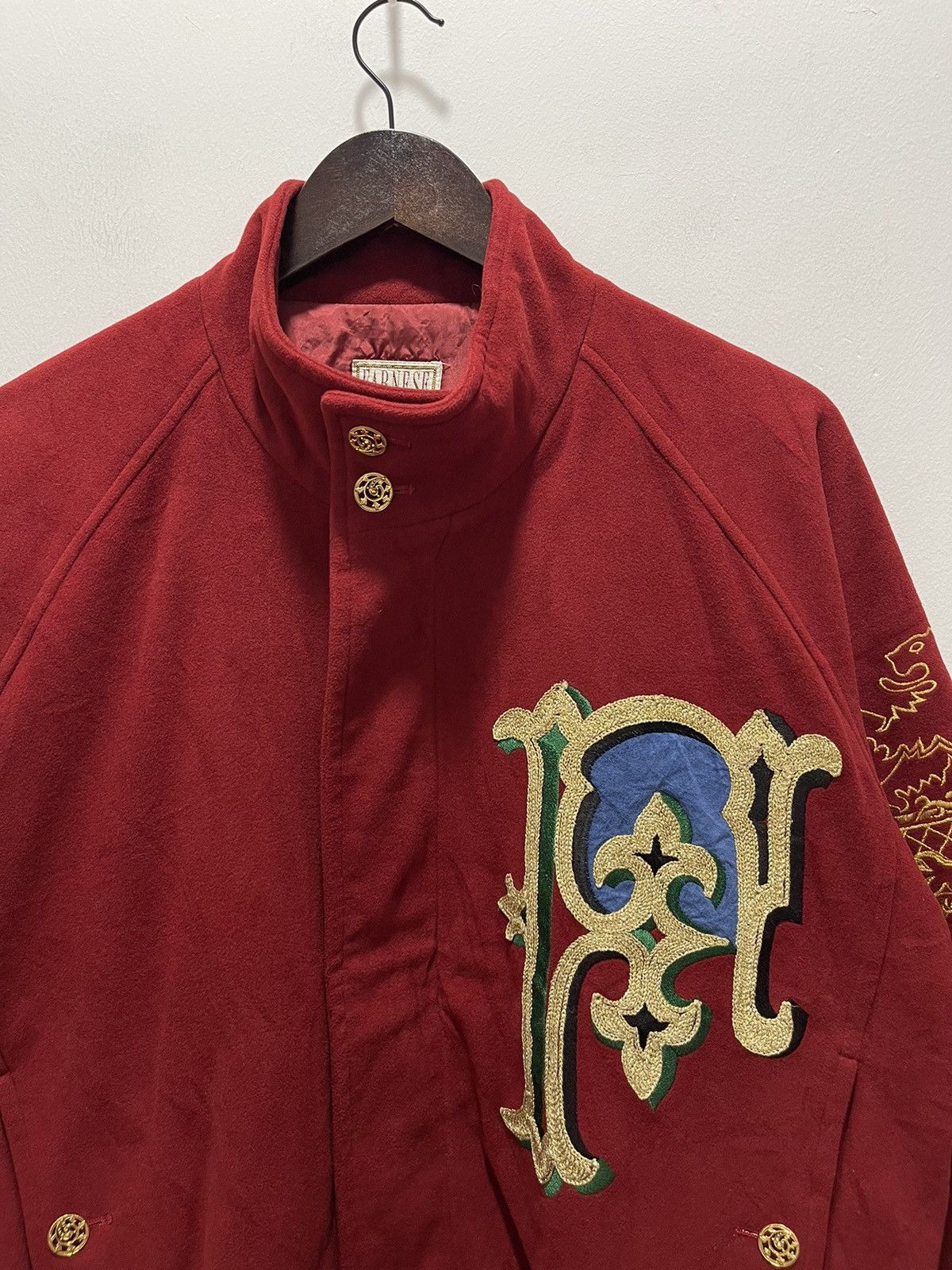 Japanese Brand VINTAGE FARNESE BIG LOGO JAPAN DESIGN BOMBER JACKET Size US L / EU 52-54 / 3 - 9 Thumbnail
