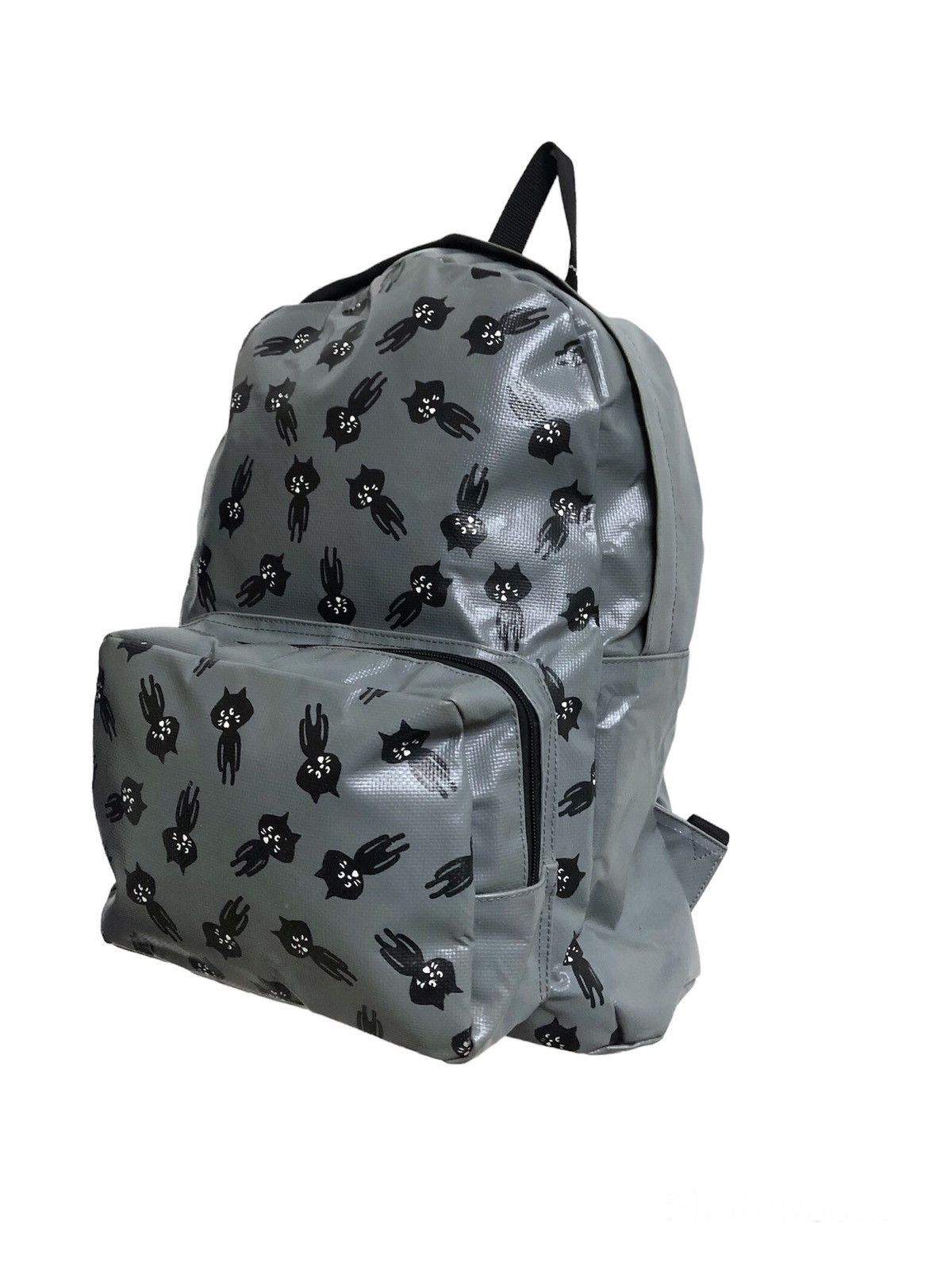 image of Vintage Ne-Net By Issey Miyake Tarpaulin Monogram Backpack in Grey, Men's