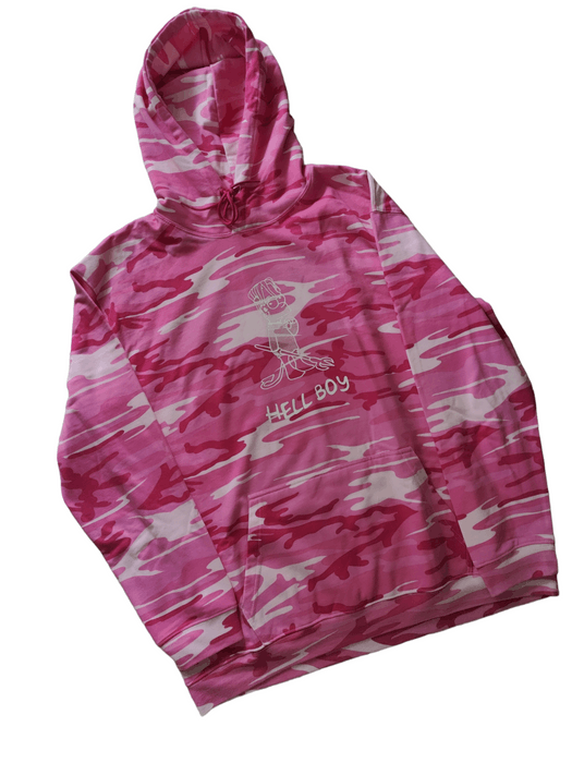 Hellboy pink best sale camo hoodie