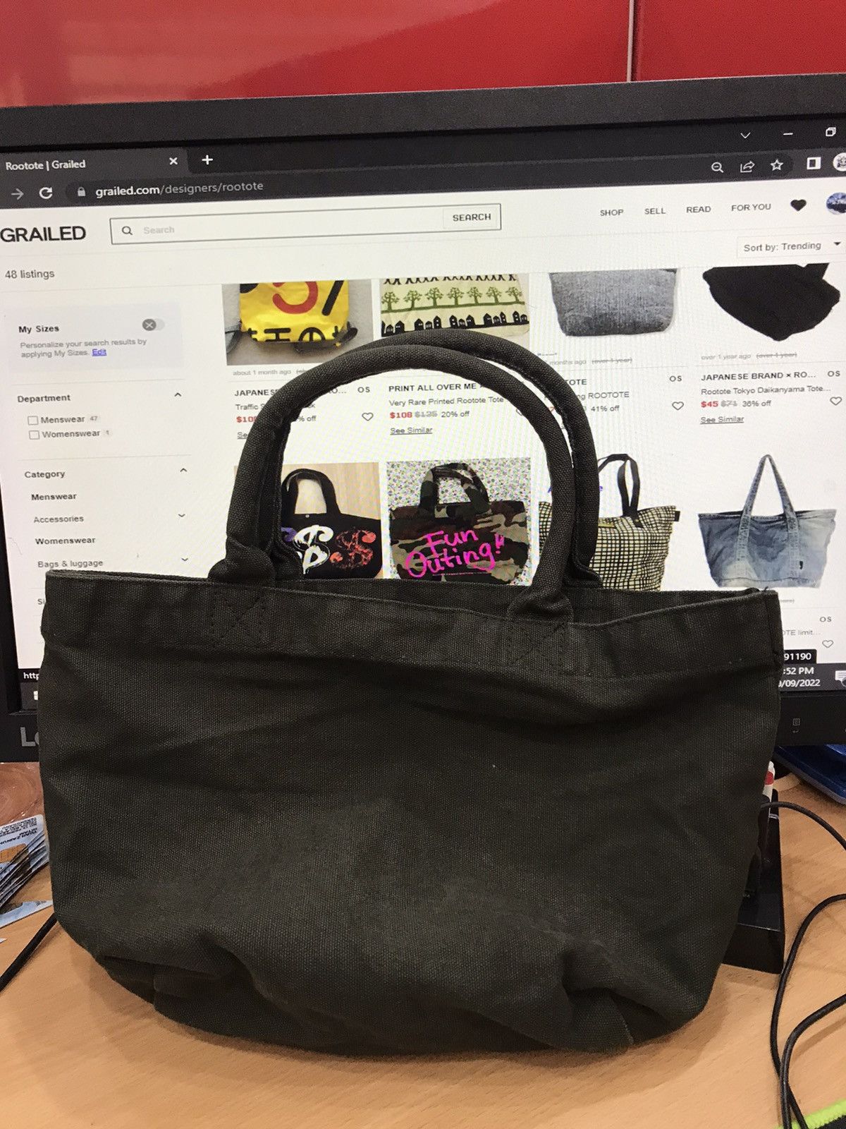 ROOTOTE Rootote SØHOLM CAFE Small Tote Bag Size ONE SIZE - 8 Thumbnail