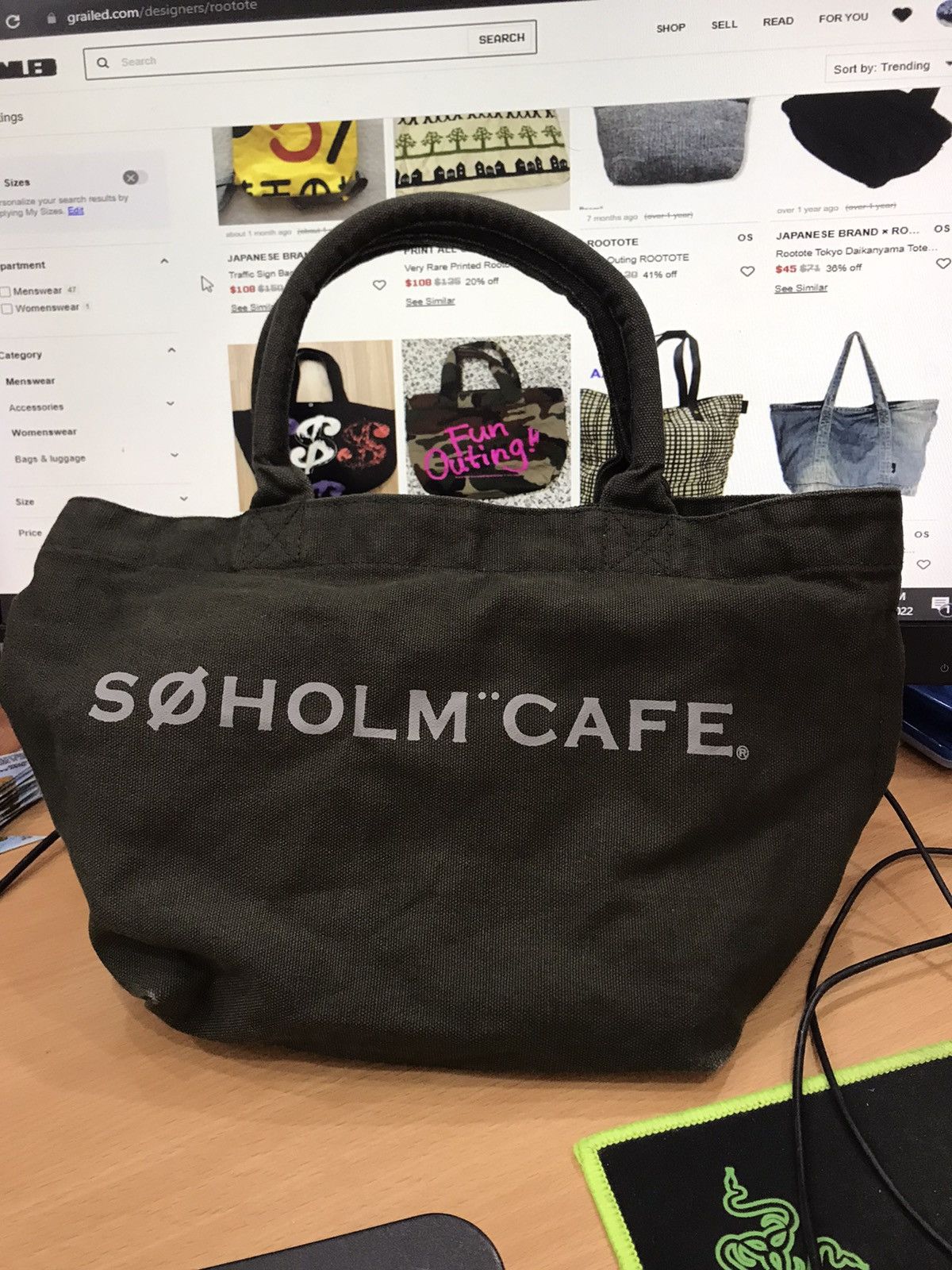 Rootote Søholm Cafe Small Tote Bag in Brown, Women's