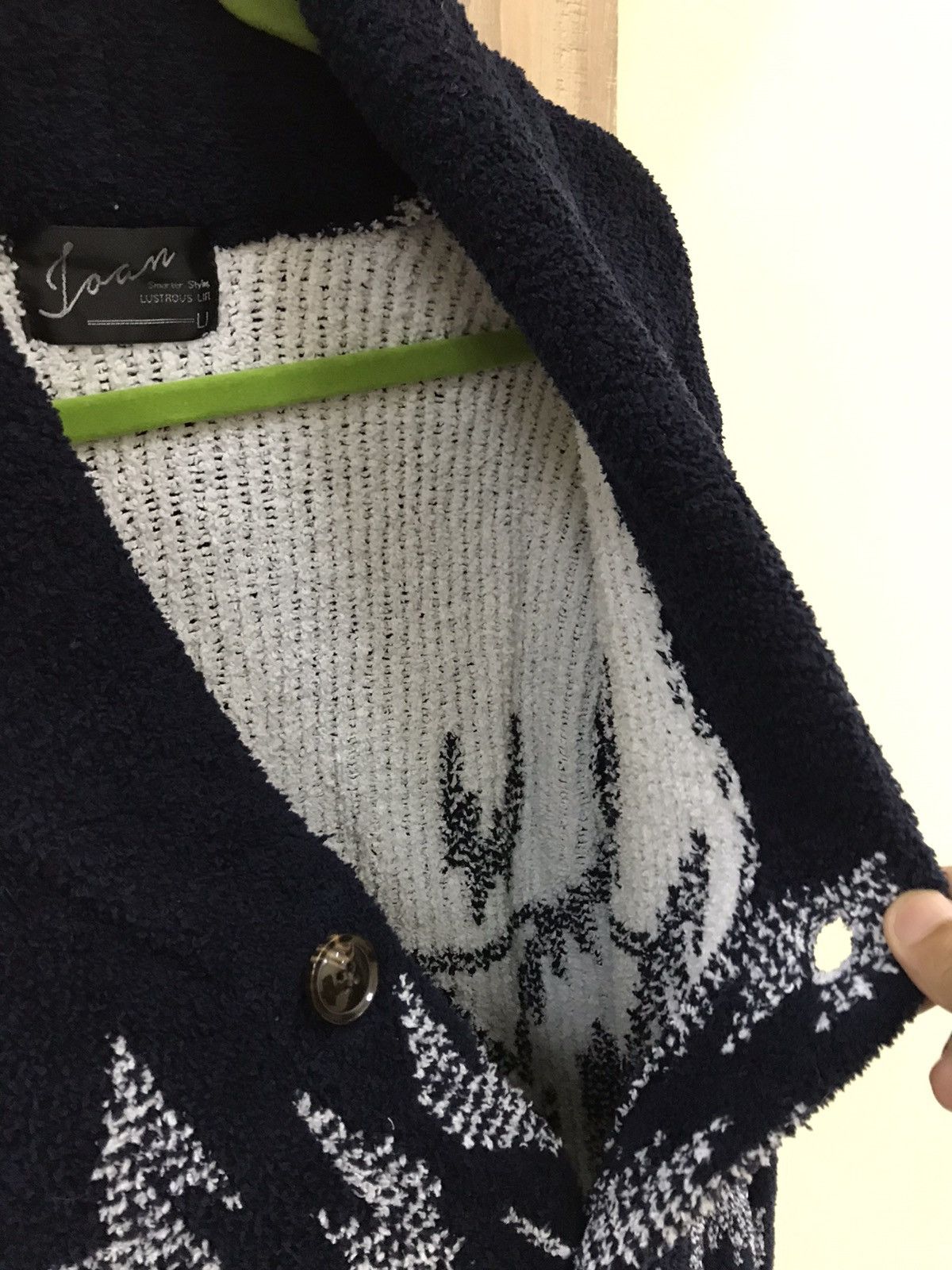 Homespun Knitwear Joan Native Vintage Cardigan Size US L / EU 52-54 / 3 - 10 Thumbnail