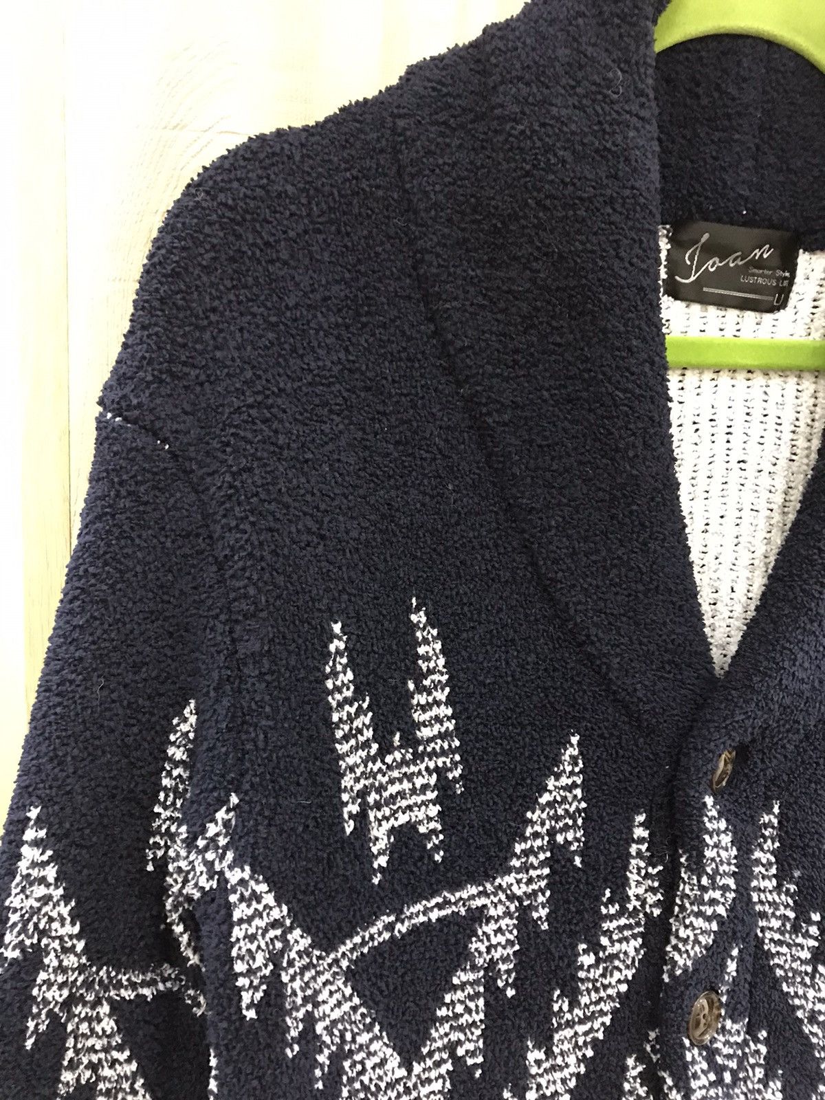 Homespun Knitwear Joan Native Vintage Cardigan Size US L / EU 52-54 / 3 - 6 Thumbnail