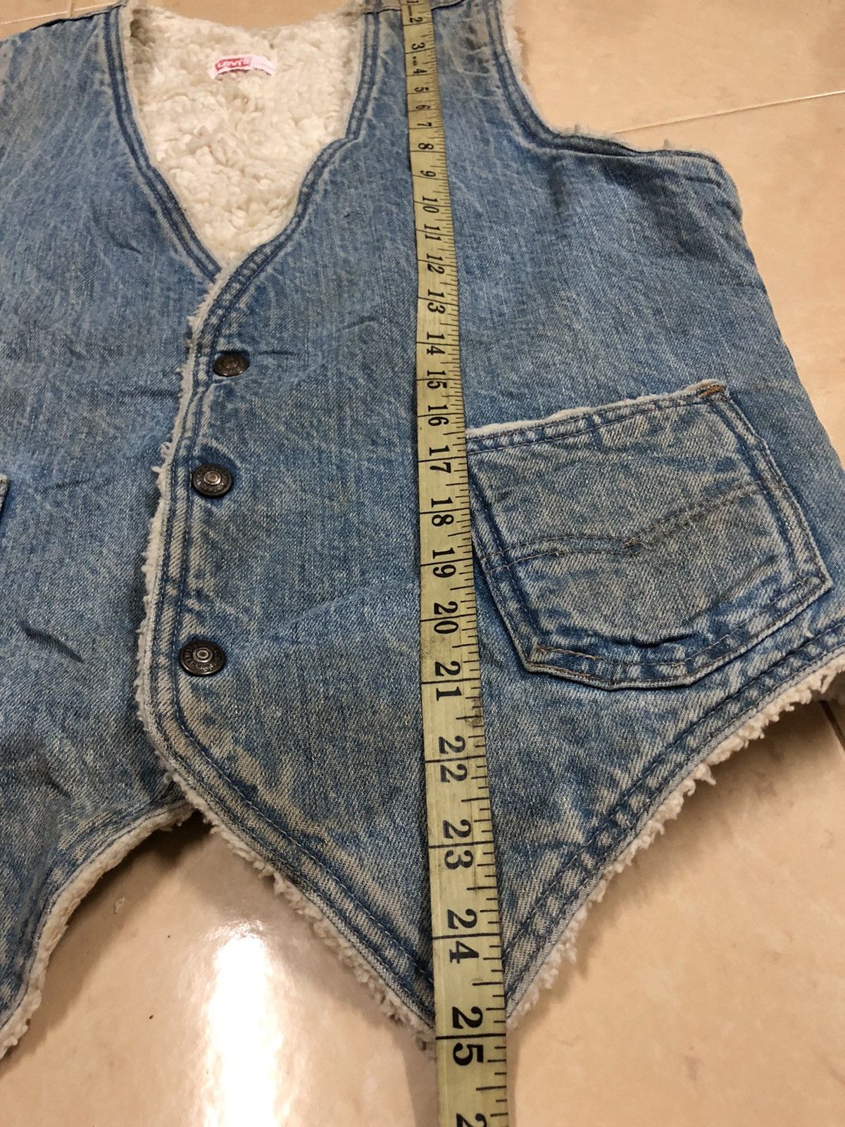 Levi's × Levi's Vintage Clothing × Vintage Vintage Made in USA Levis Denim Vest Size US M / EU 48-50 / 2 - 8 Thumbnail