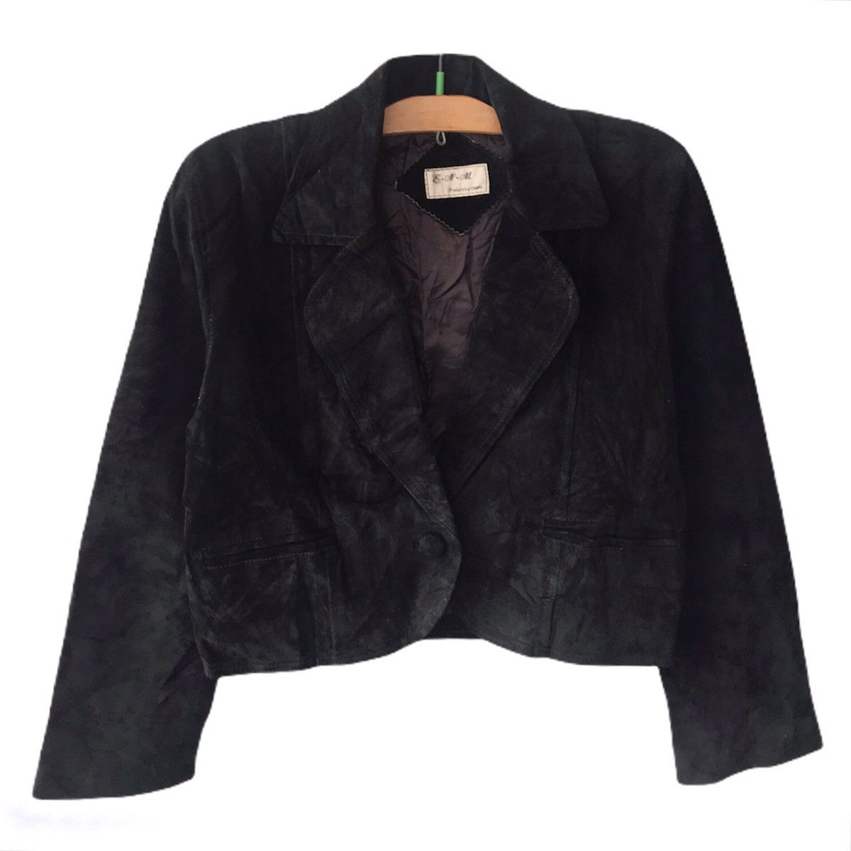 Japanese Brand Enamu leather cropped jacket Size US S / EU 44-46 / 1 - 1 Thumbnail