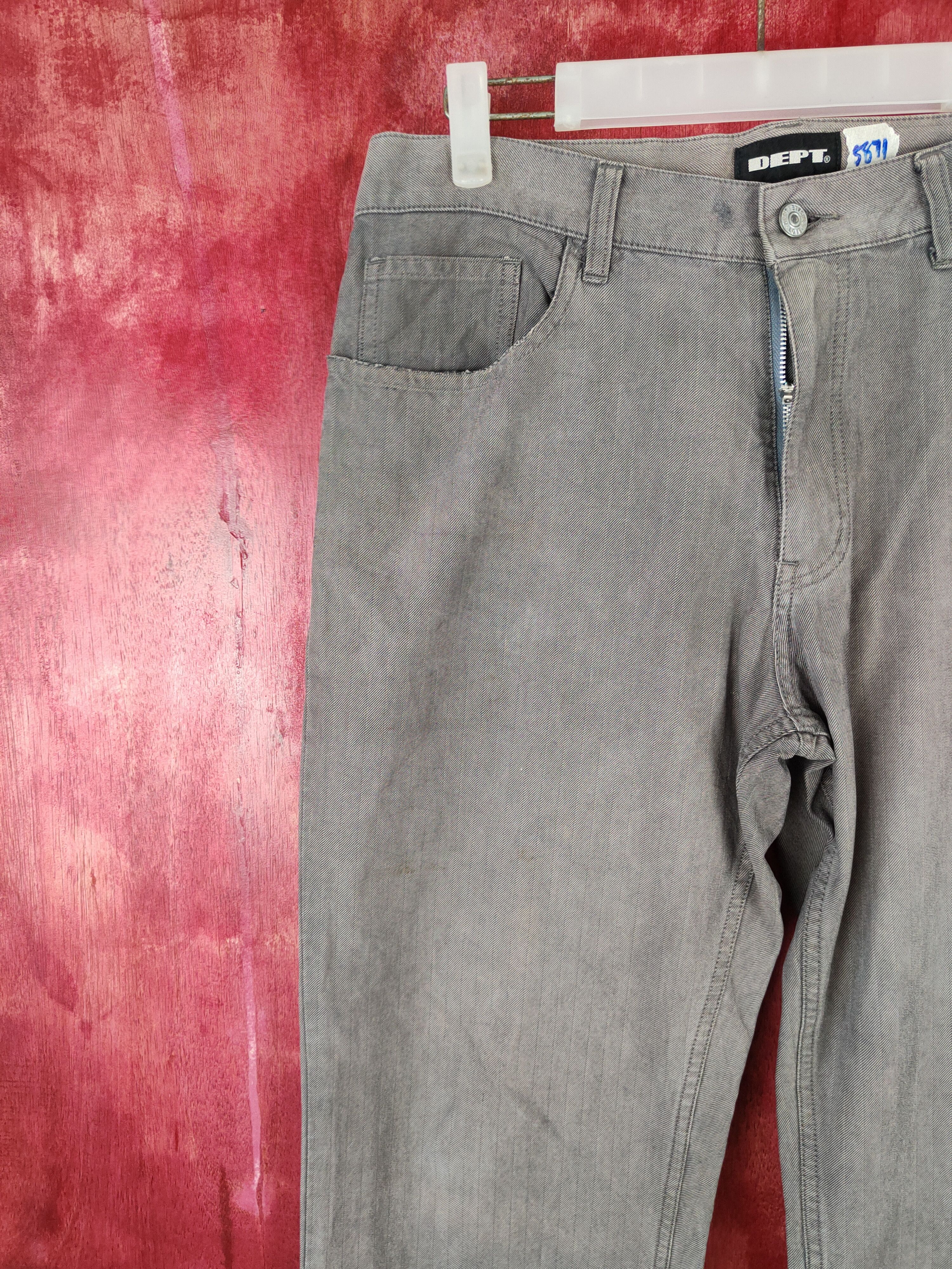 Japanese Brand Dept® Gray Multi Pocket Tactical Cargo Pants #S546 Size US 33 - 3 Thumbnail