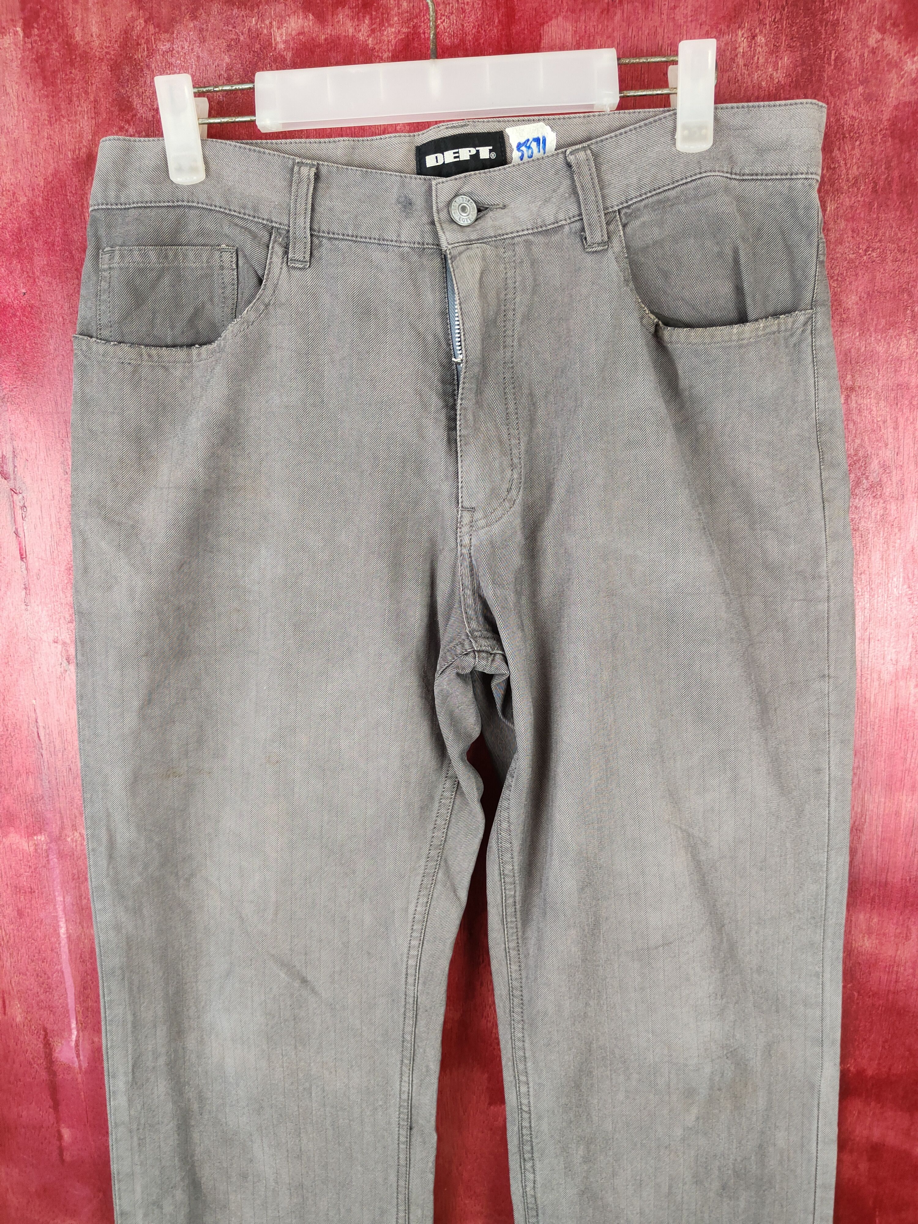 Japanese Brand Dept® Gray Multi Pocket Tactical Cargo Pants #S546 Size US 33 - 2 Thumbnail