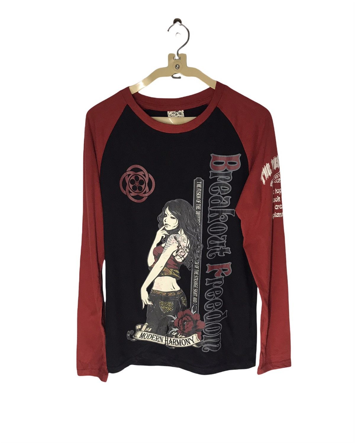 Japanese Brand The Japanese explosion printed long sleeve tshirt Size US S / EU 44-46 / 1 - 1 Thumbnail