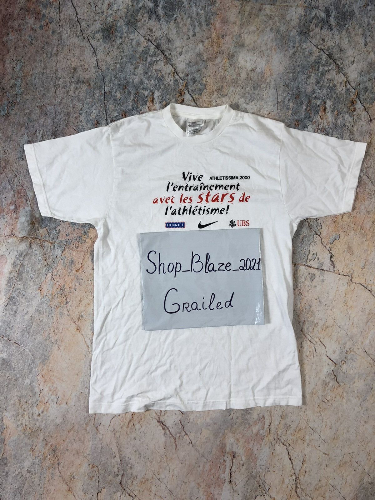 Nike × Vintage Nike vintage white big logo Size US M / EU 48-50 / 2 - 5 Thumbnail