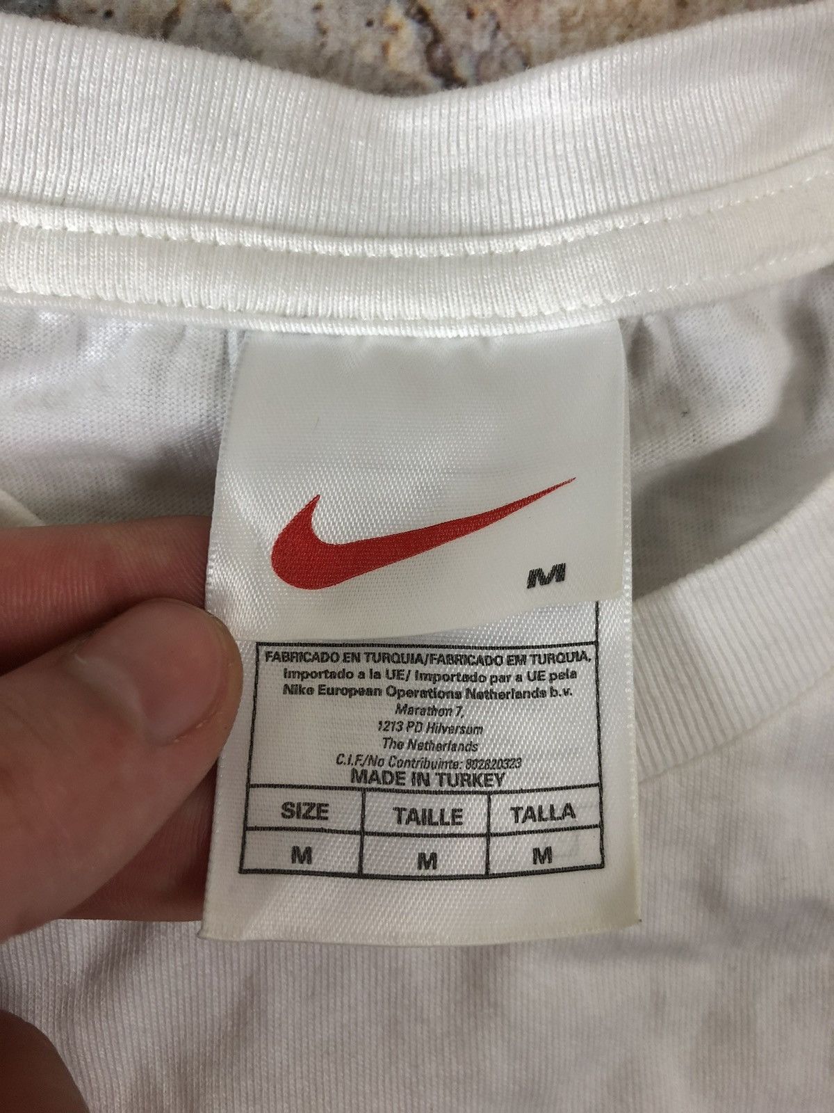 Nike × Vintage Nike vintage white big logo Size US M / EU 48-50 / 2 - 3 Thumbnail