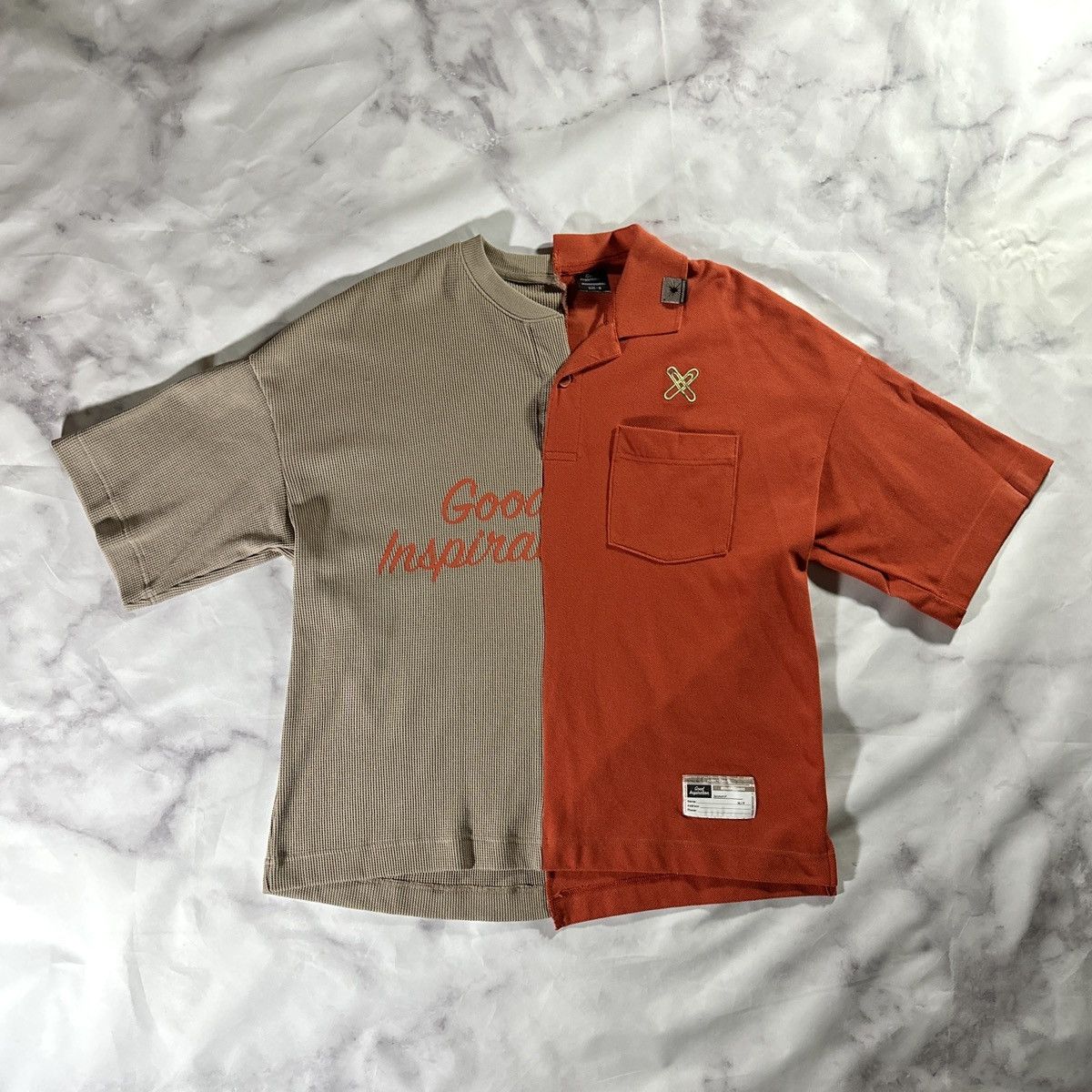 Maison MIHARA YASUHIRO MMY Good Inspiration Split Polo Size US M / EU 48-50 / 2 - 2 Thumbnail