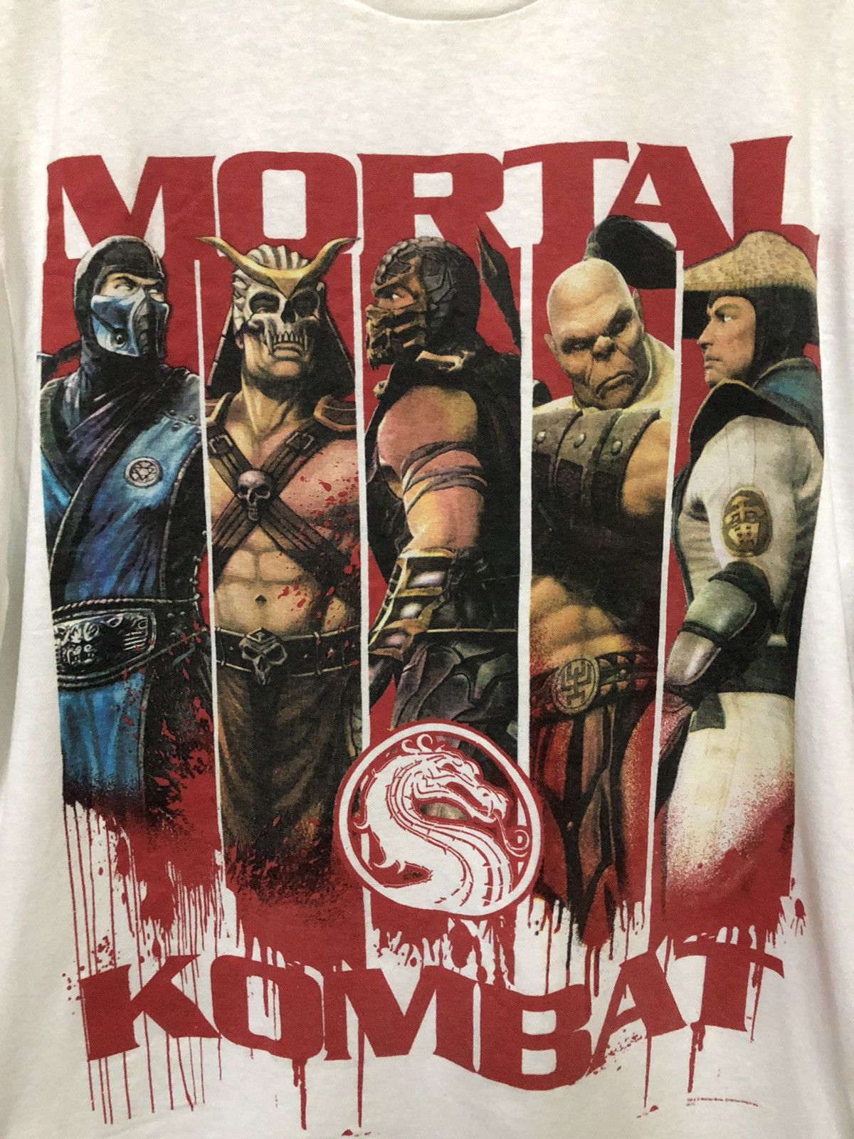 Vintage Vintage Mortal Kombat Big Print Character Very Rare T Shirt Size US L / EU 52-54 / 3 - 2 Thumbnail