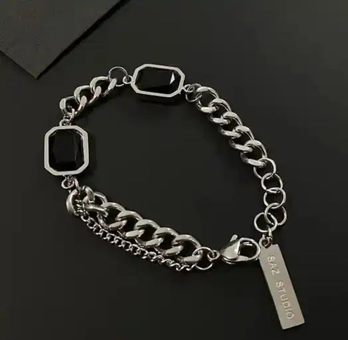 Designer × Vintage Vintage black gem bracelet Size ONE SIZE - 2 Thumbnail