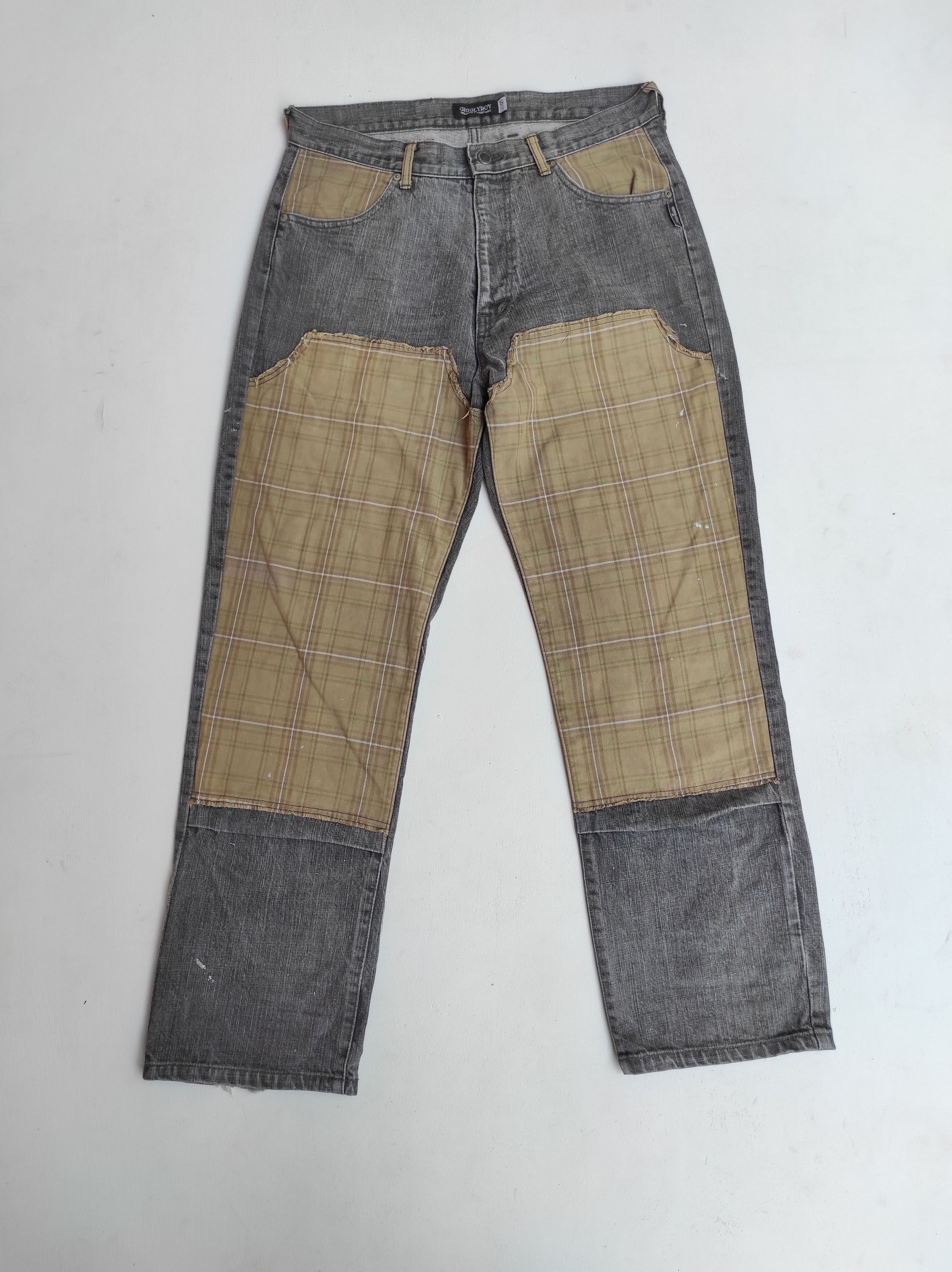 Japanese Brand × Seditionaries Gigglyroy Double Knee Denim Jeans Size US 32 / EU 48 - 2 Thumbnail