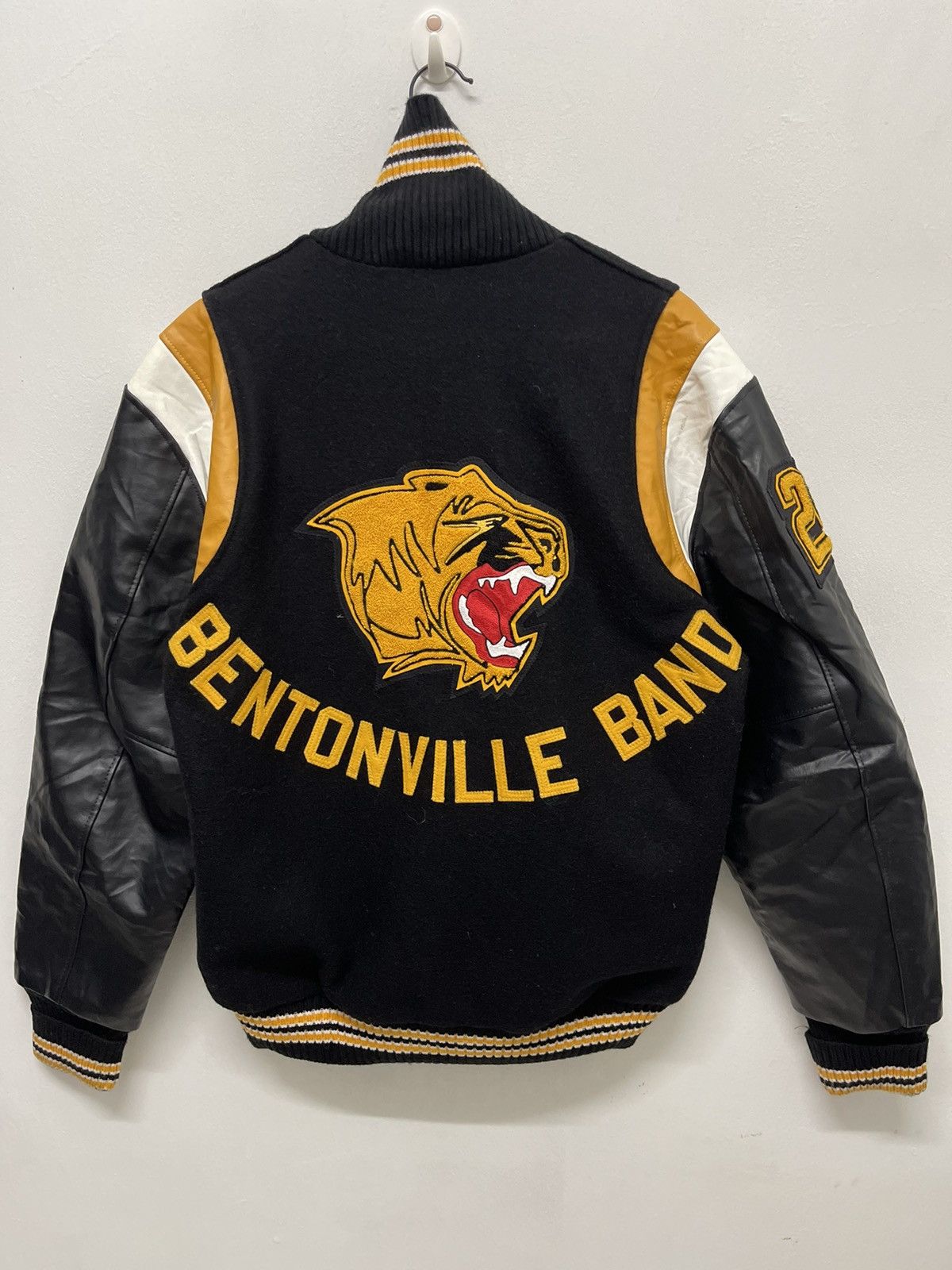 Japanese Brand 90’s Varsity Jacket BENTONVILLE BAND Leader Sportswear Size US M / EU 48-50 / 2 - 9 Thumbnail