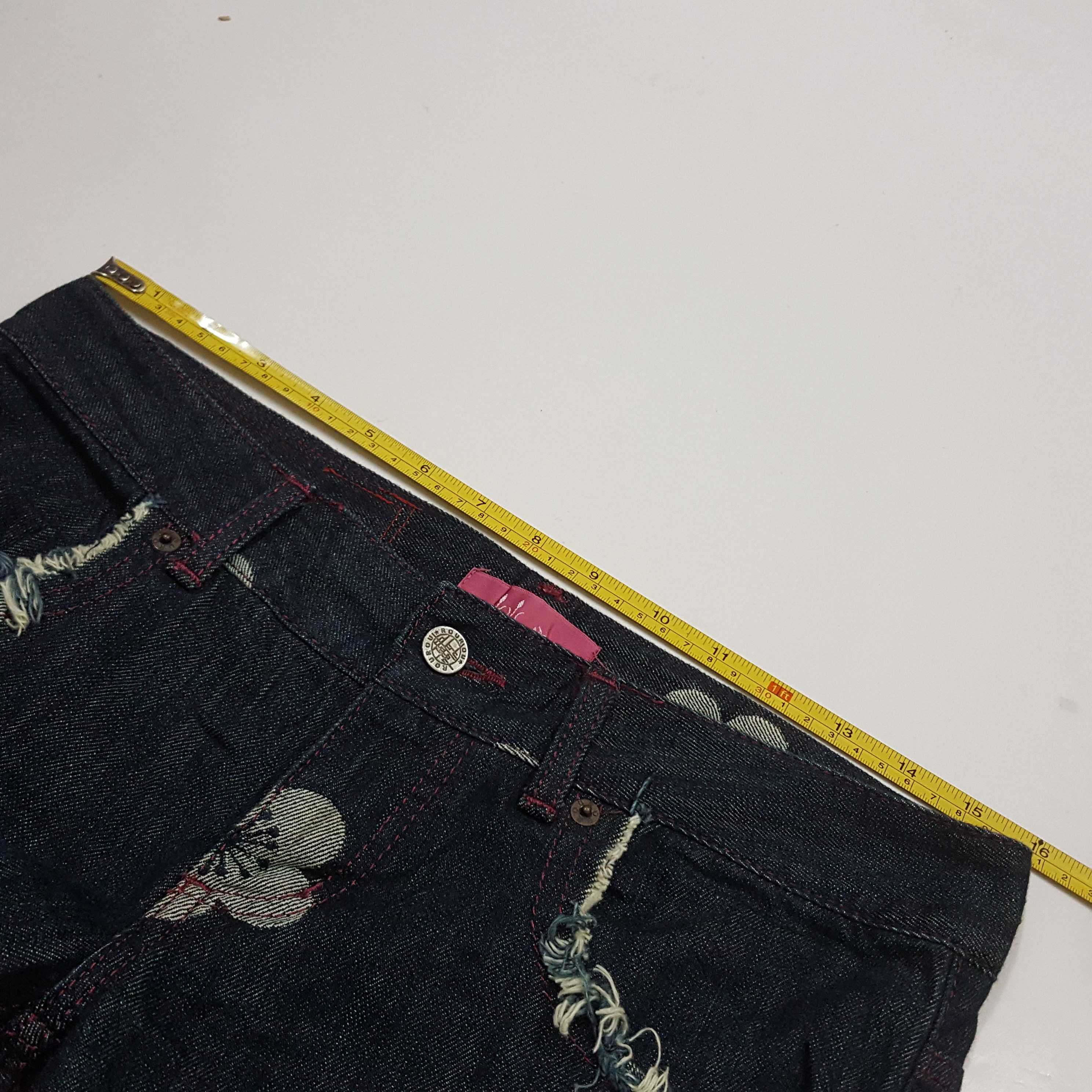 Japanese Brand Vintage ROUROU Japanese brand nice design denim jeans Size US 30 / EU 46 - 17 Thumbnail