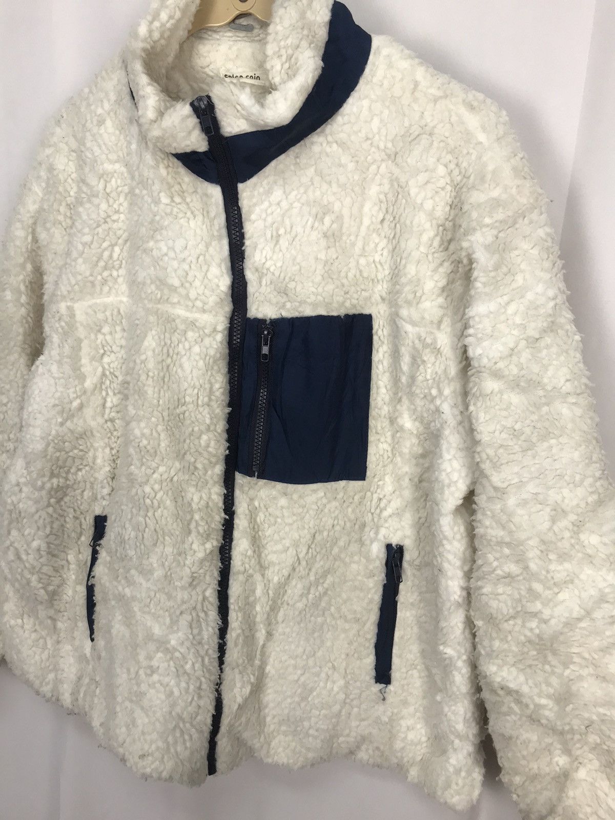 Japanese Brand Color coin deep pile fleece zipper jacket Size US M / EU 48-50 / 2 - 4 Thumbnail