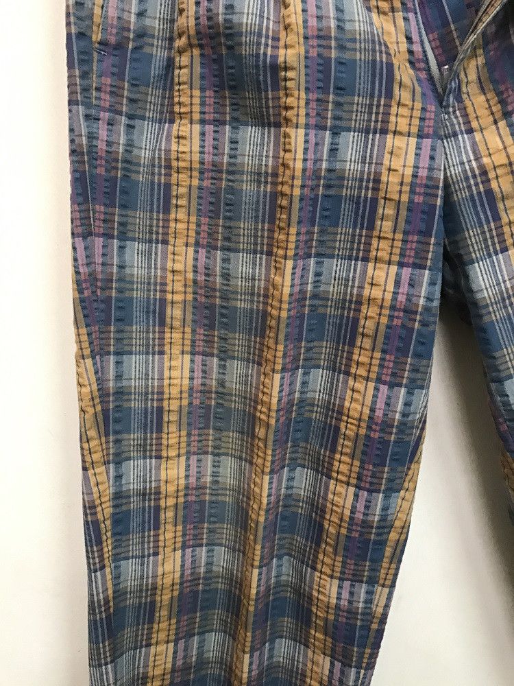 Vintage ADABAT Made in Japan Check Seersucker Trouser Size US 32 / EU 48 - 5 Thumbnail