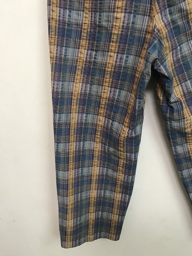 Vintage ADABAT Made in Japan Check Seersucker Trouser Size US 32 / EU 48 - 12 Thumbnail