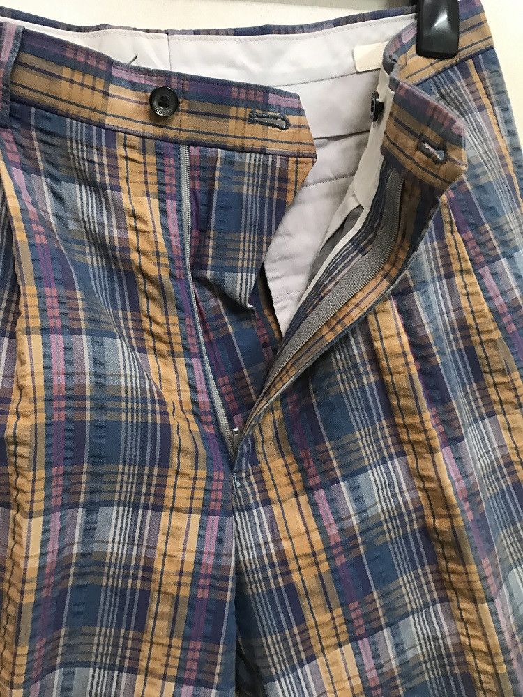 Vintage ADABAT Made in Japan Check Seersucker Trouser Size US 32 / EU 48 - 4 Thumbnail