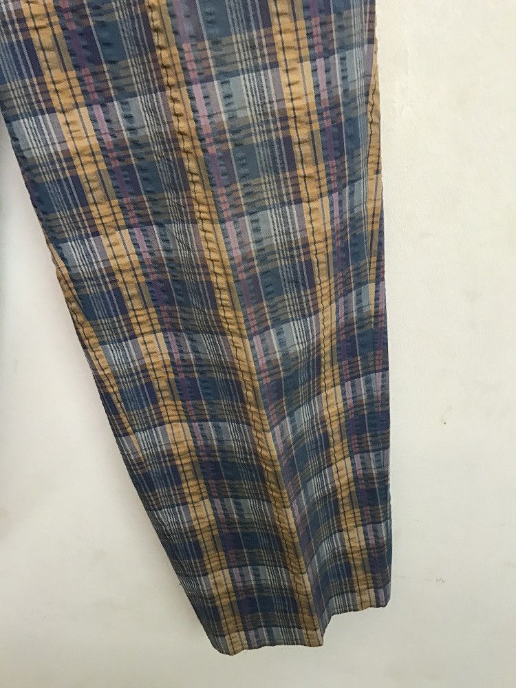 Vintage ADABAT Made in Japan Check Seersucker Trouser Size US 32 / EU 48 - 8 Thumbnail
