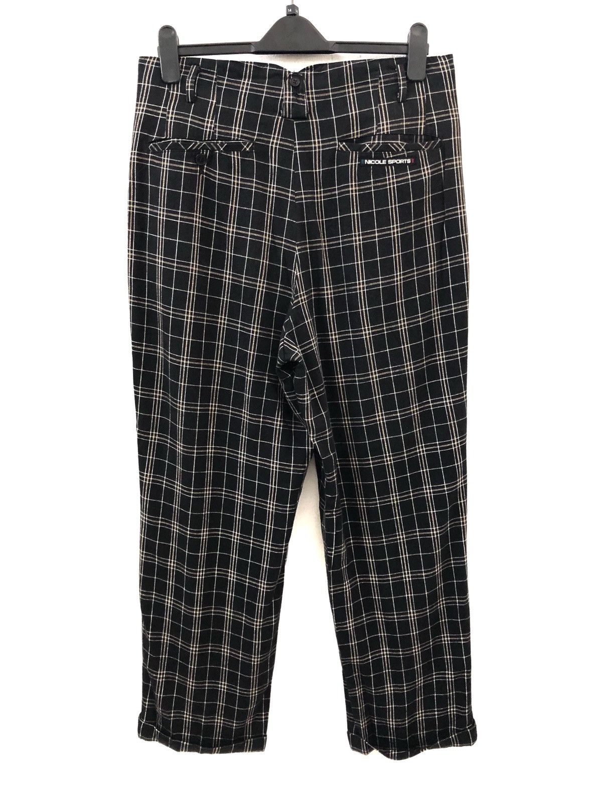 Japanese Brand × Matsuda Japan Brand Nicole Sports Rayon Blend Check Baggy Trouser Size US 33 - 7 Thumbnail