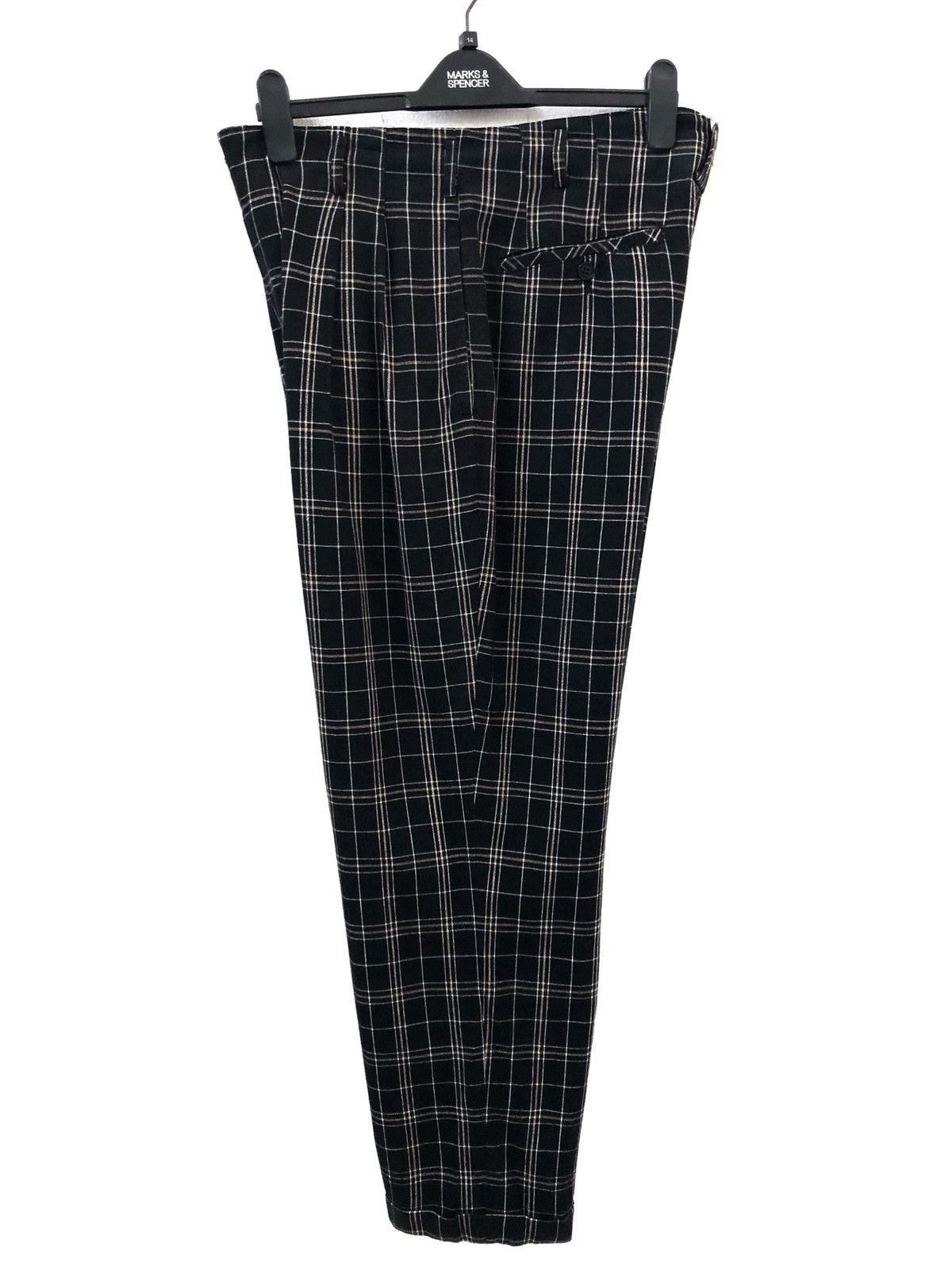 Japanese Brand × Matsuda Japan Brand Nicole Sports Rayon Blend Check Baggy Trouser Size US 33 - 11 Thumbnail
