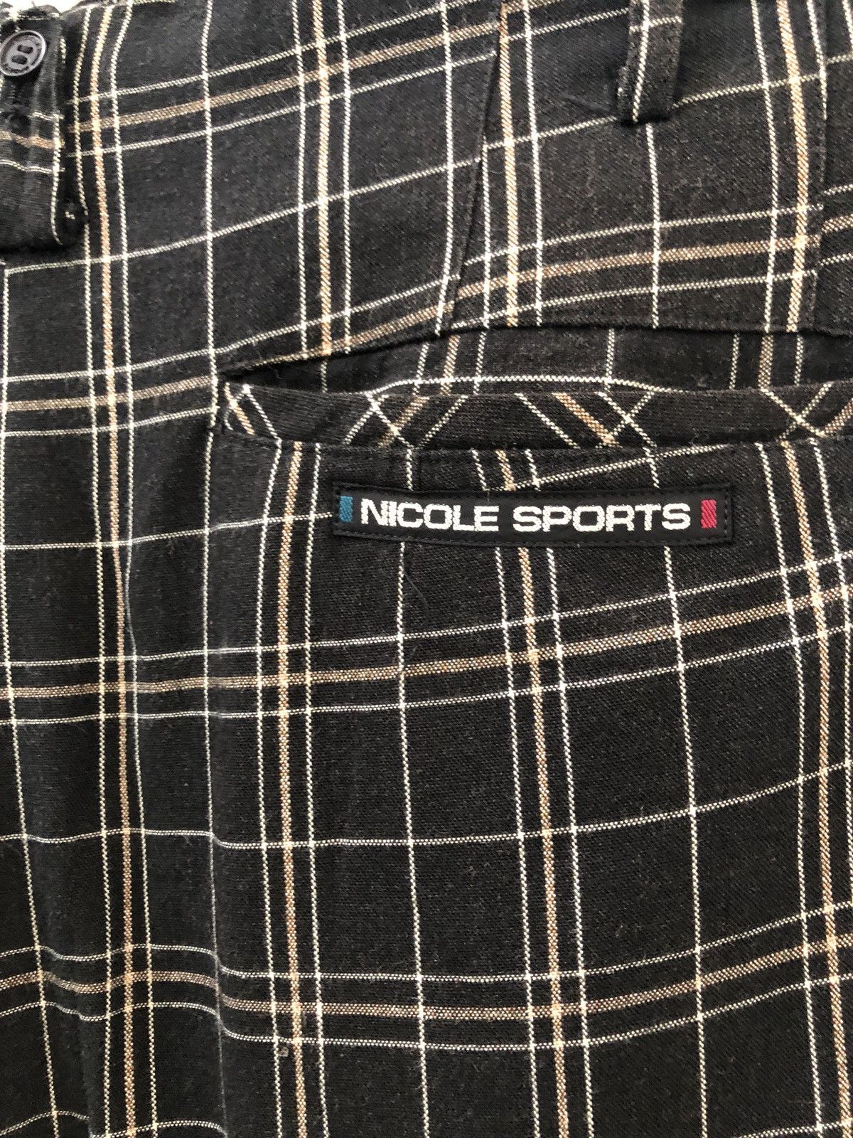 Japanese Brand × Matsuda Japan Brand Nicole Sports Rayon Blend Check Baggy Trouser Size US 33 - 9 Thumbnail