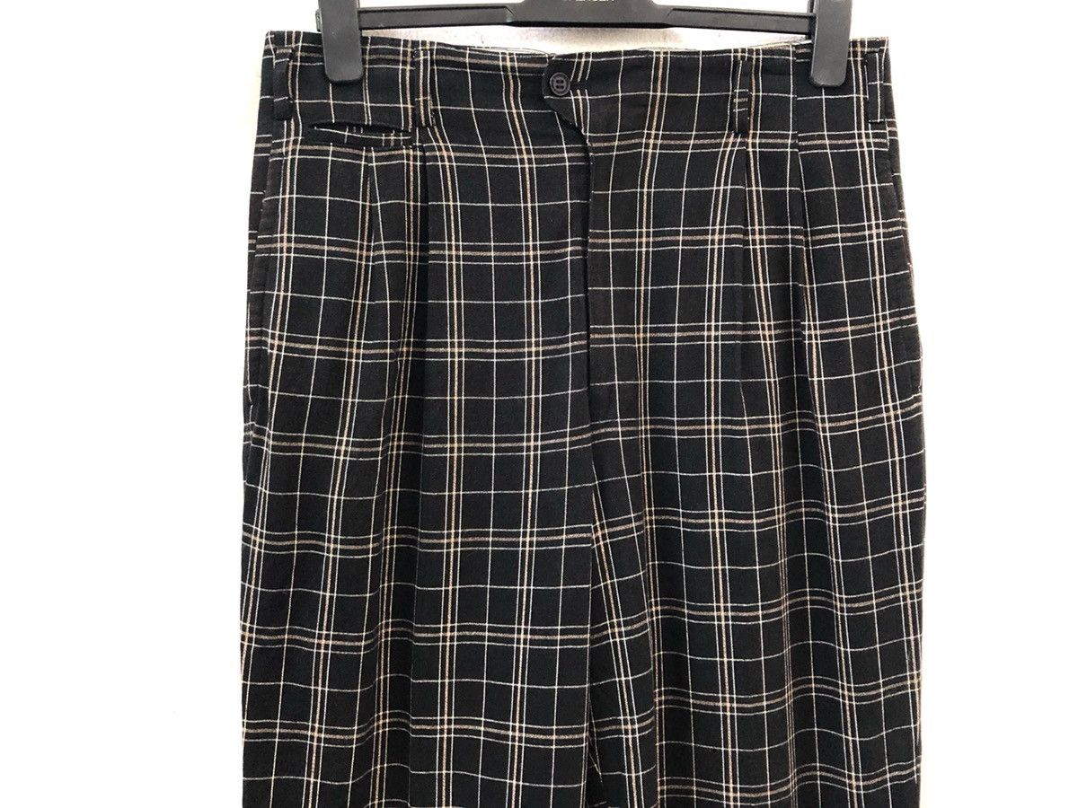 Japanese Brand × Matsuda Japan Brand Nicole Sports Rayon Blend Check Baggy Trouser Size US 33 - 2 Thumbnail