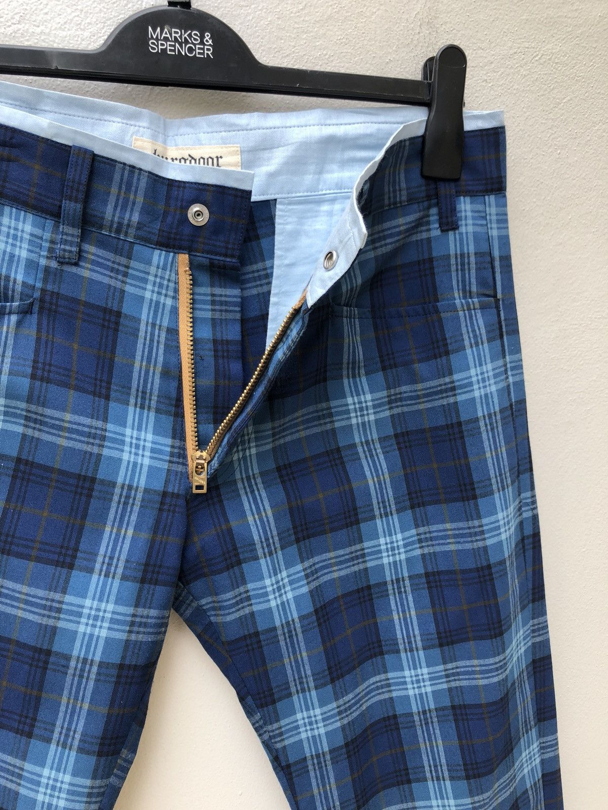 Vintage Burgdoor Made in Japan Plaid Checks Trouser Pant Size US 30 / EU 46 - 10 Thumbnail