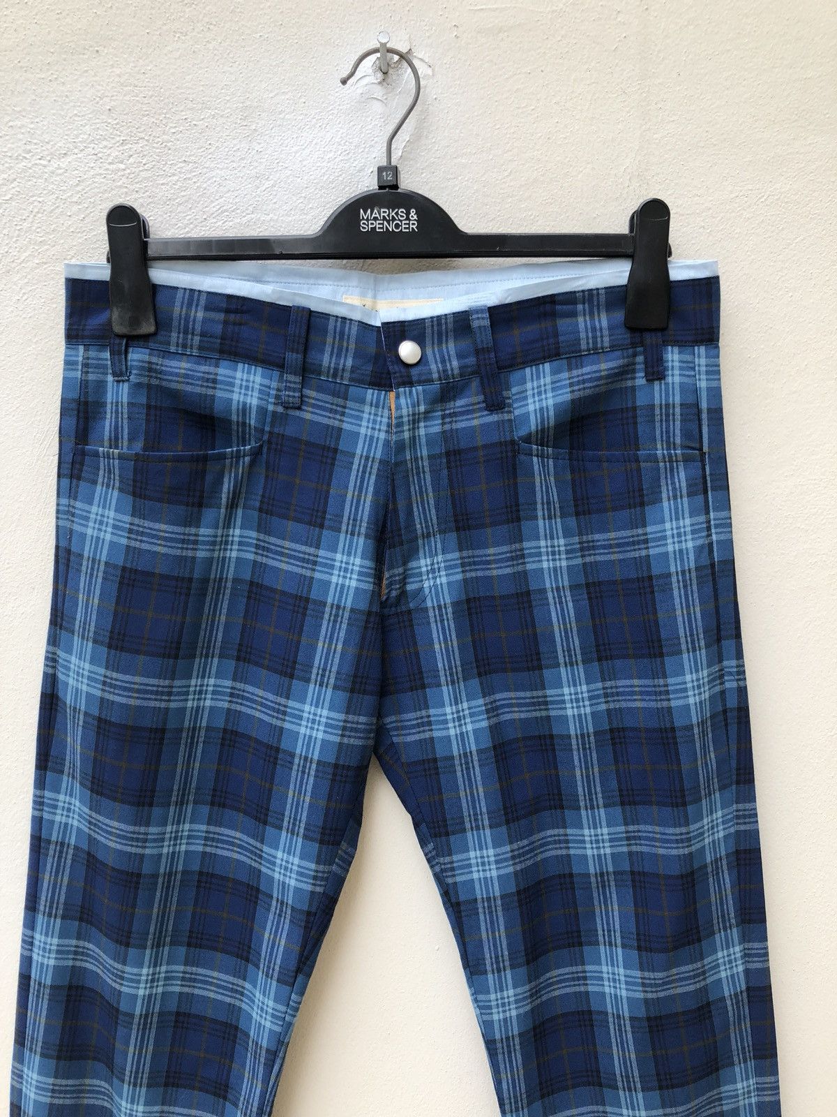 Vintage Burgdoor Made in Japan Plaid Checks Trouser Pant Size US 30 / EU 46 - 7 Thumbnail