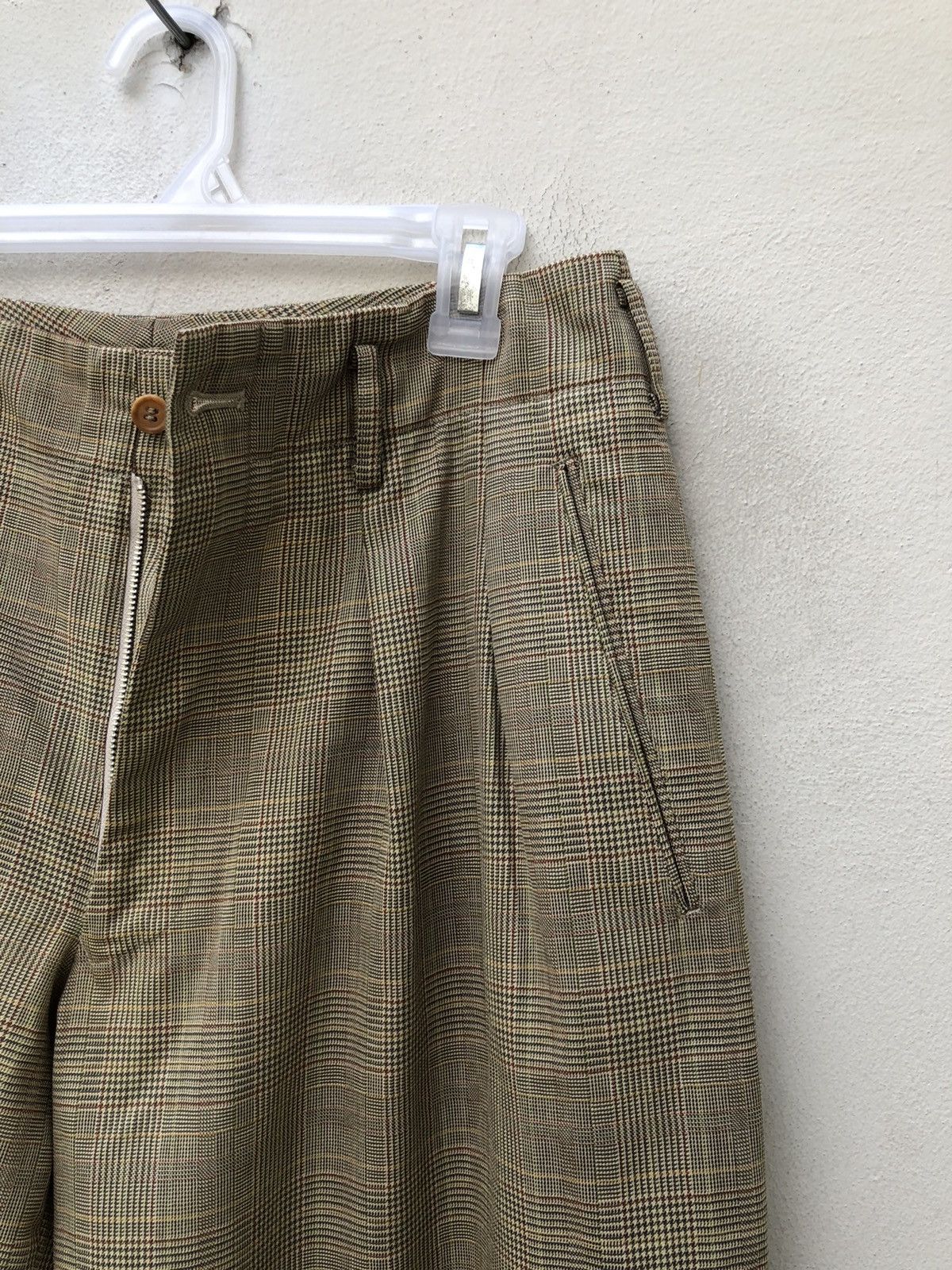 Matsuda 90s Nicole Club For Men Classic Checks Wool Trouser Pant Size US 30 / EU 46 - 6 Thumbnail